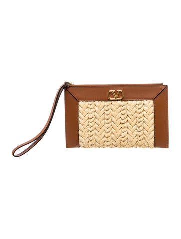Raffia Clutch