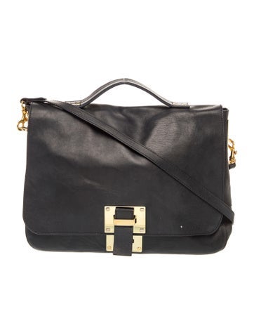 Leather Top Handle Bag