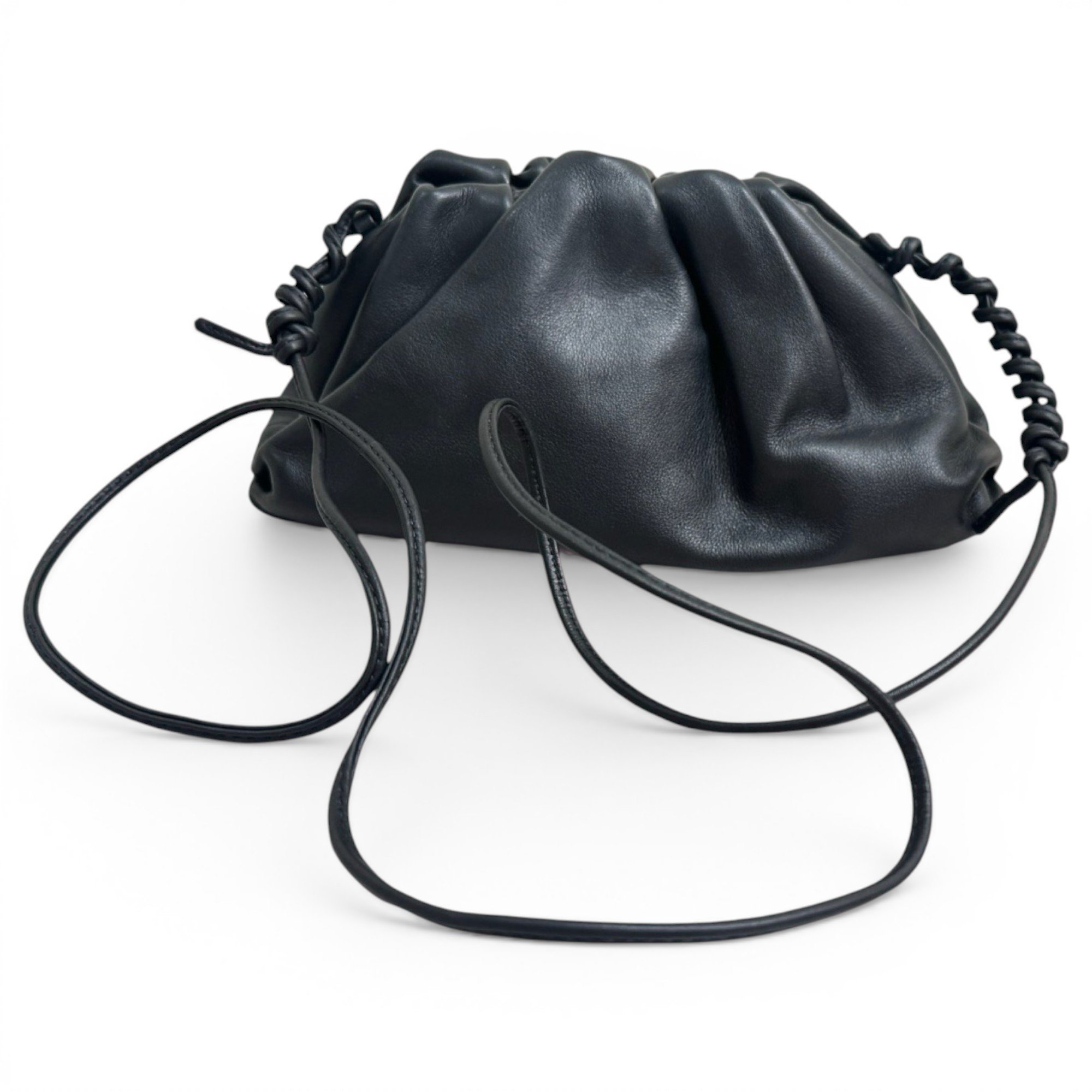 Pouch leather handbag