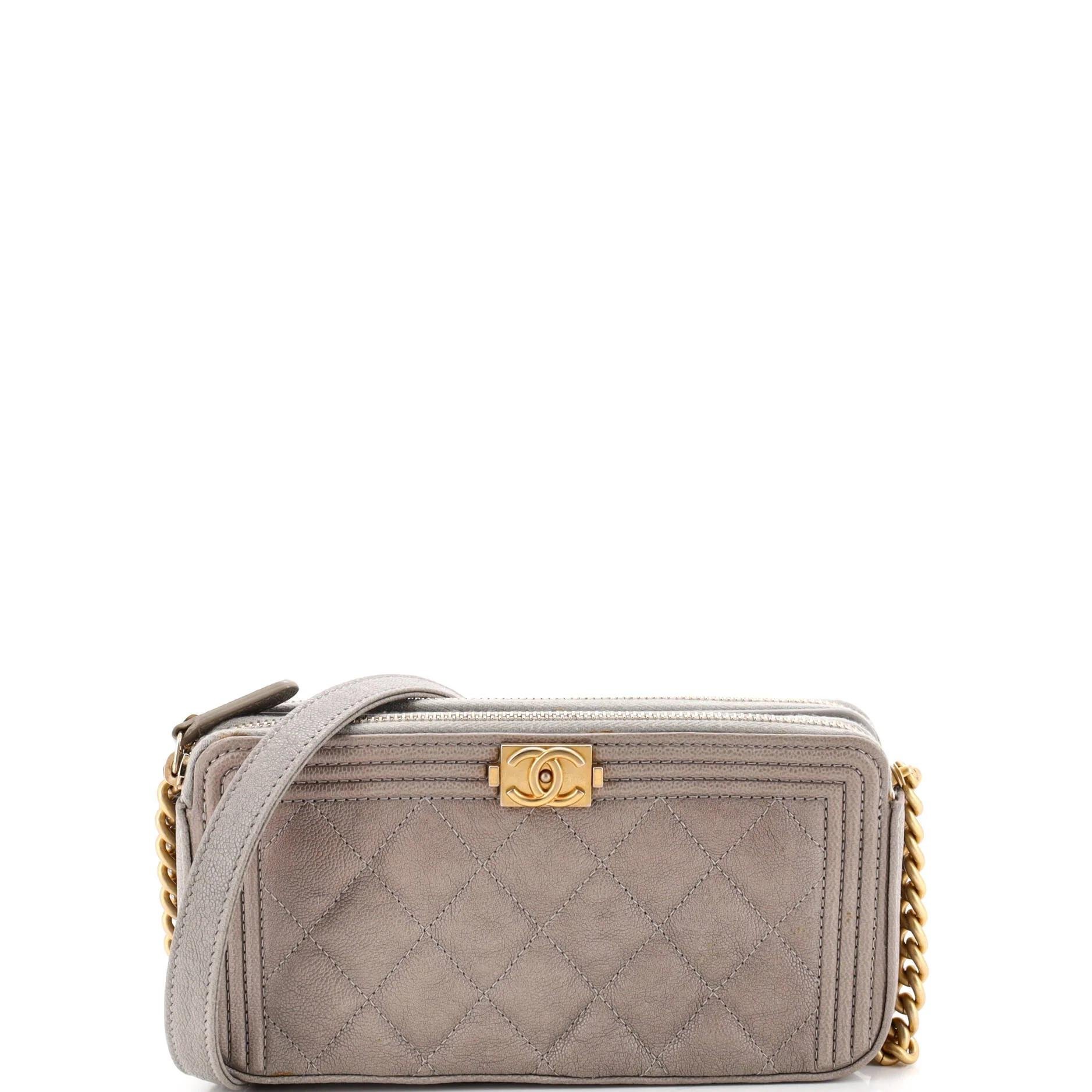Leather clutch bag