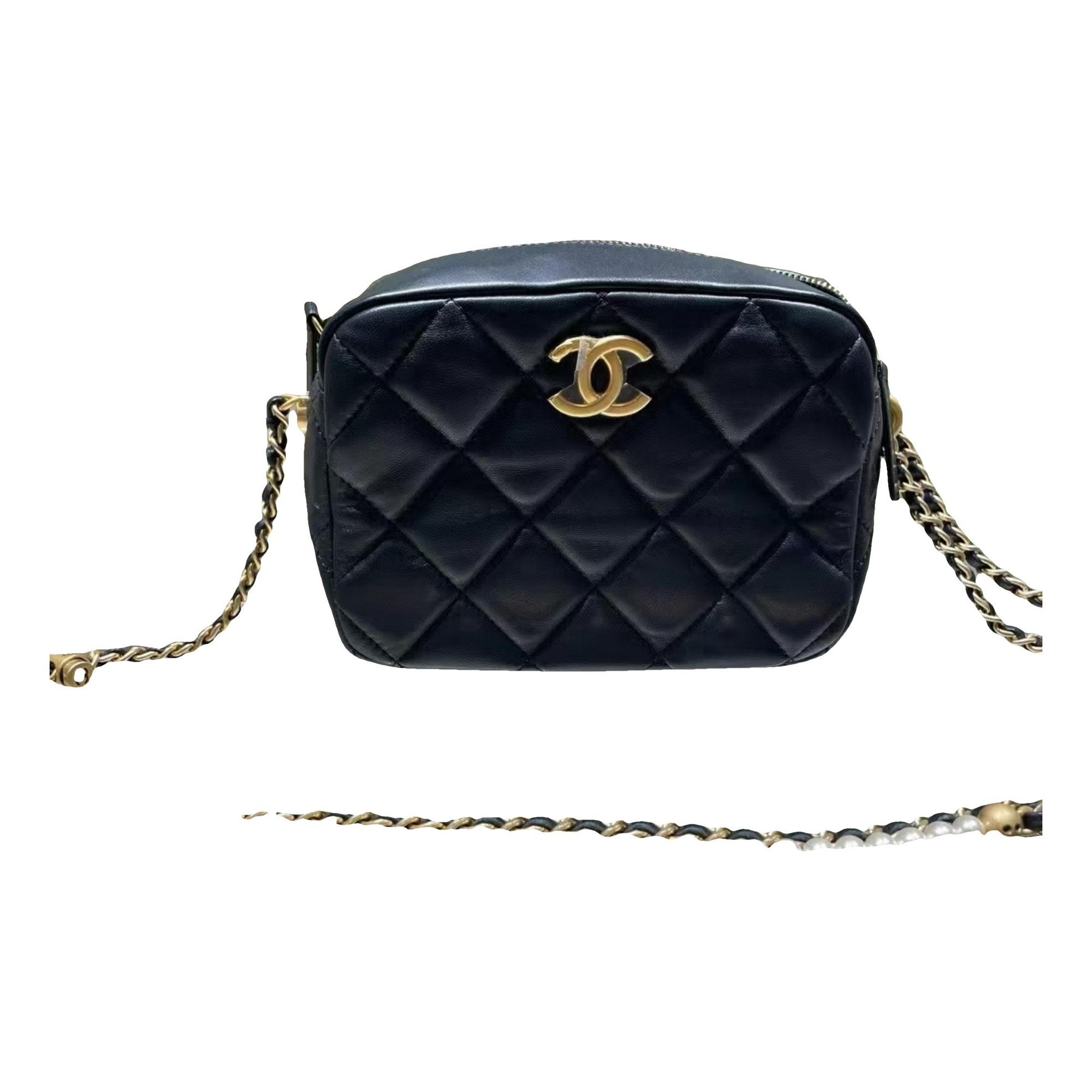 Trendy CC Vanity leather handbag