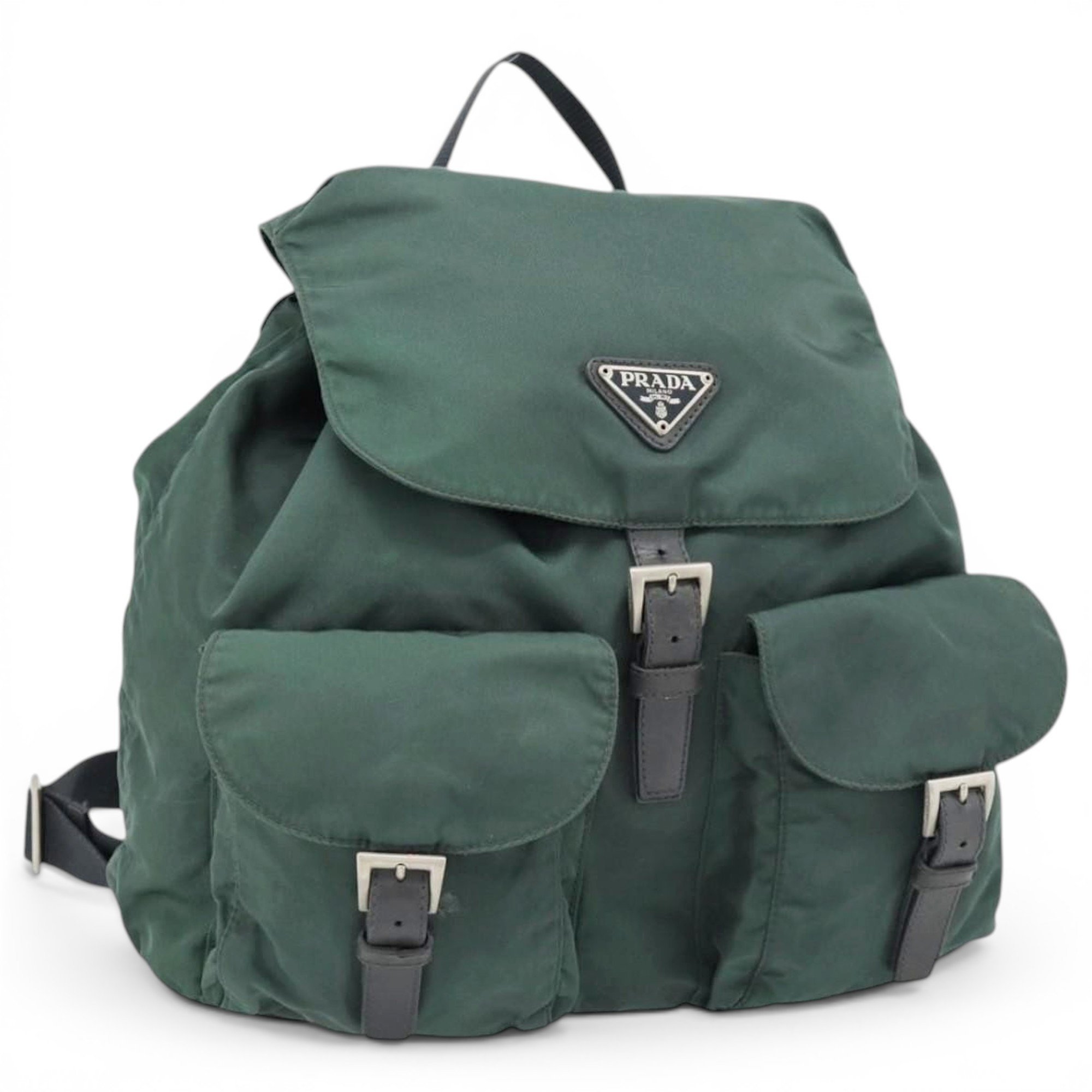 Leather backpack