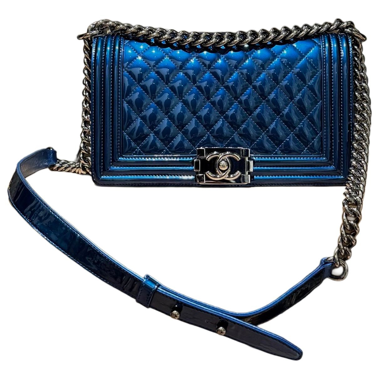 Boy patent leather handbag