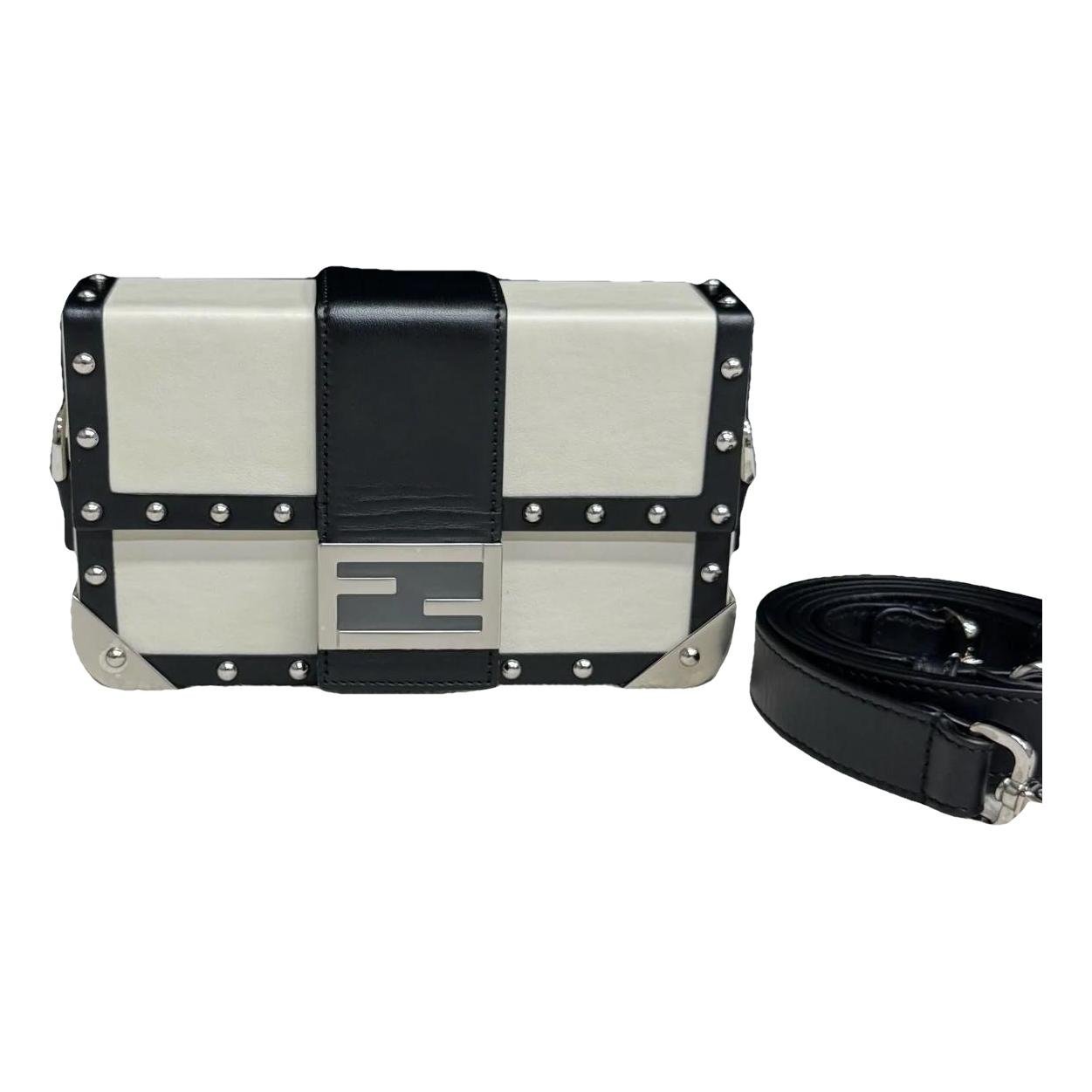 Leather clutch bag