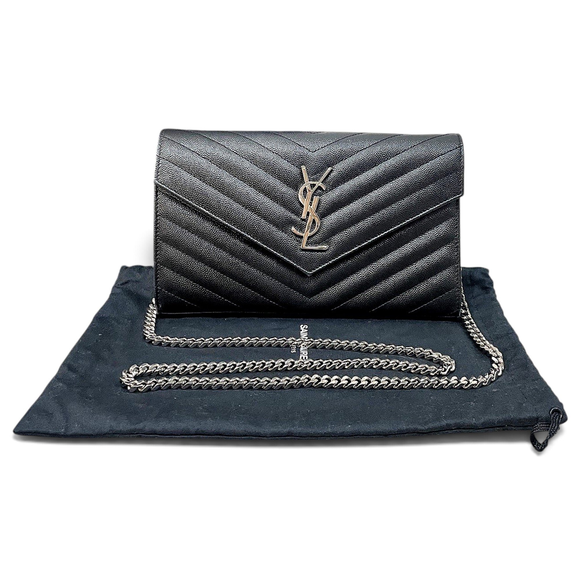 Envelope leather handbag