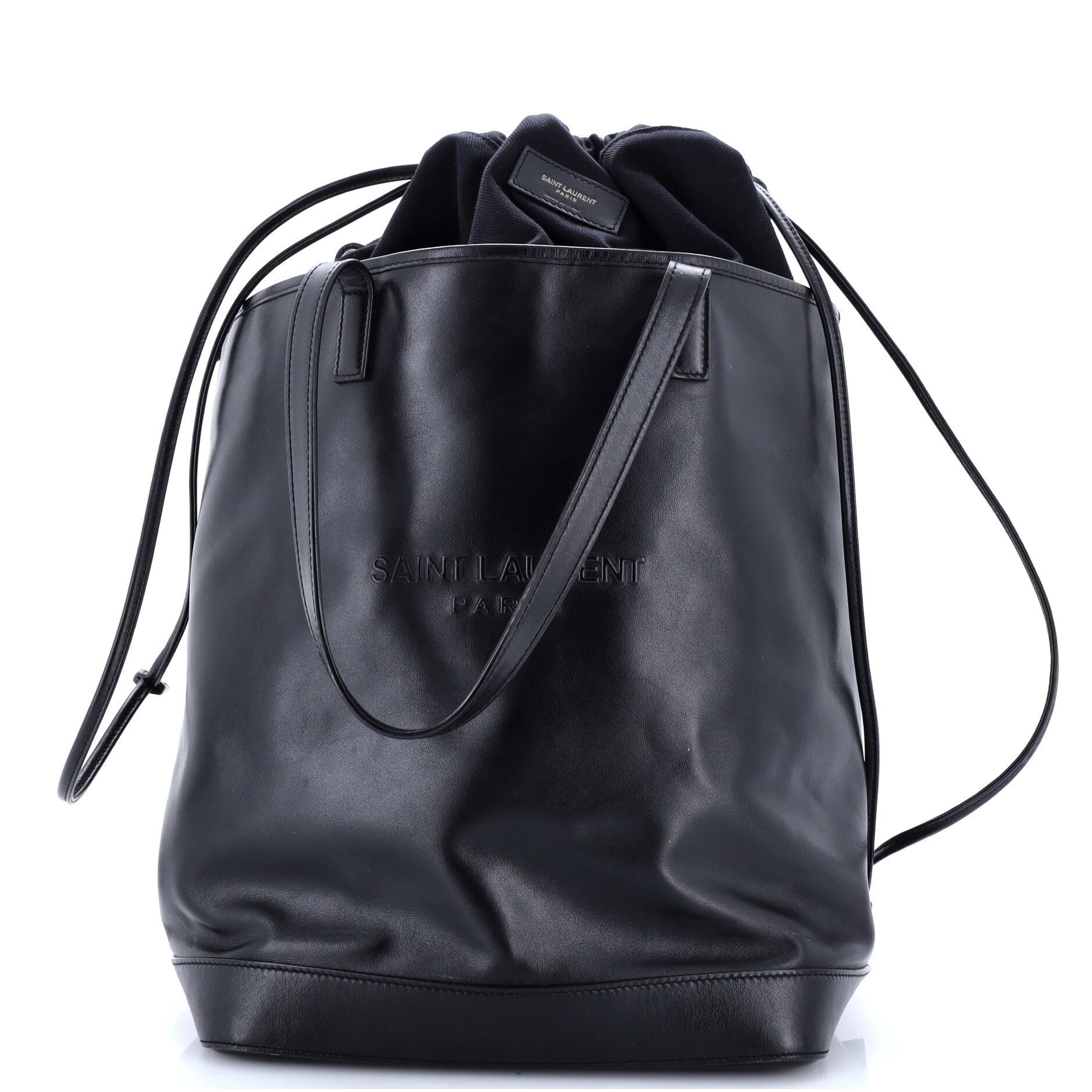 Teddy Shopping Tote Leather with Canvas