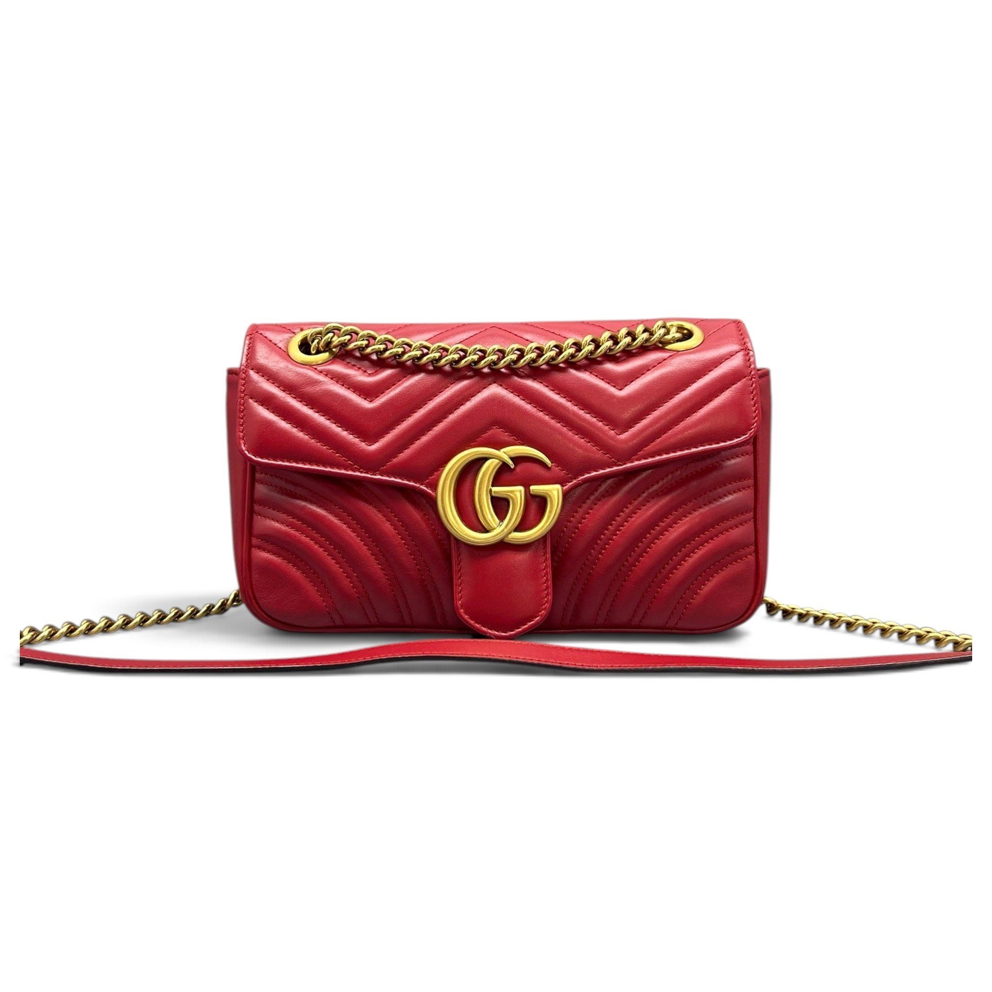 GG Marmont Flap leather crossbody bag