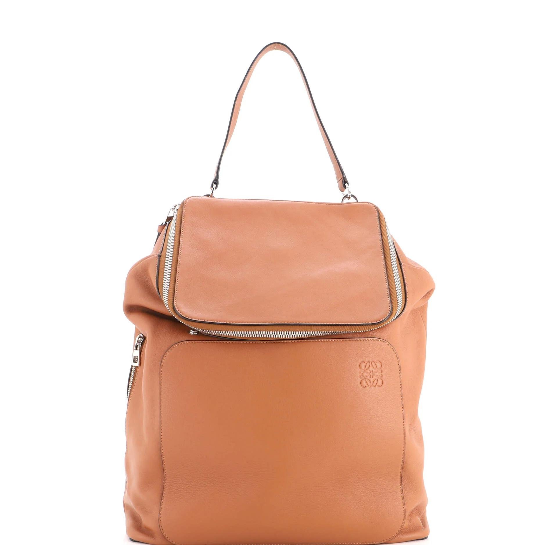 Leather backpack