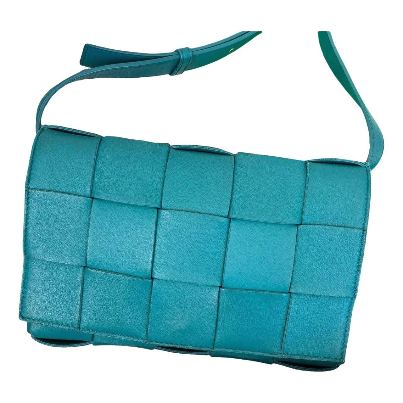 Cassette leather handbag