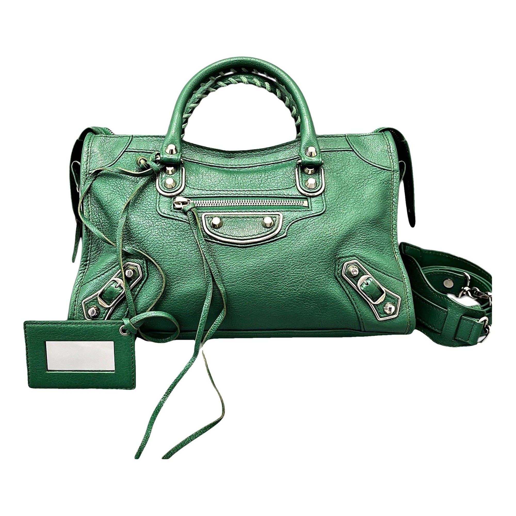 City leather bag