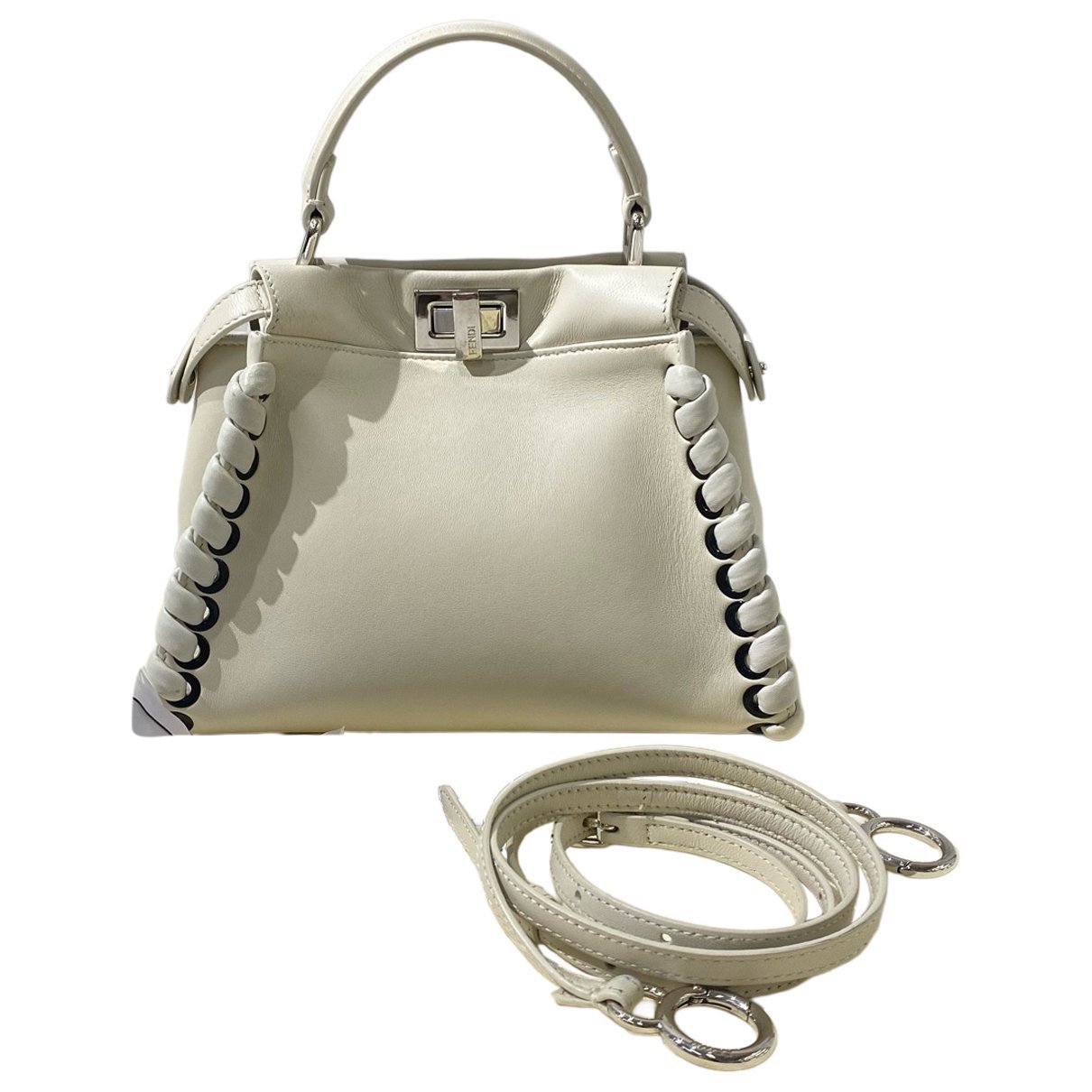 Peekaboo leather handbag
