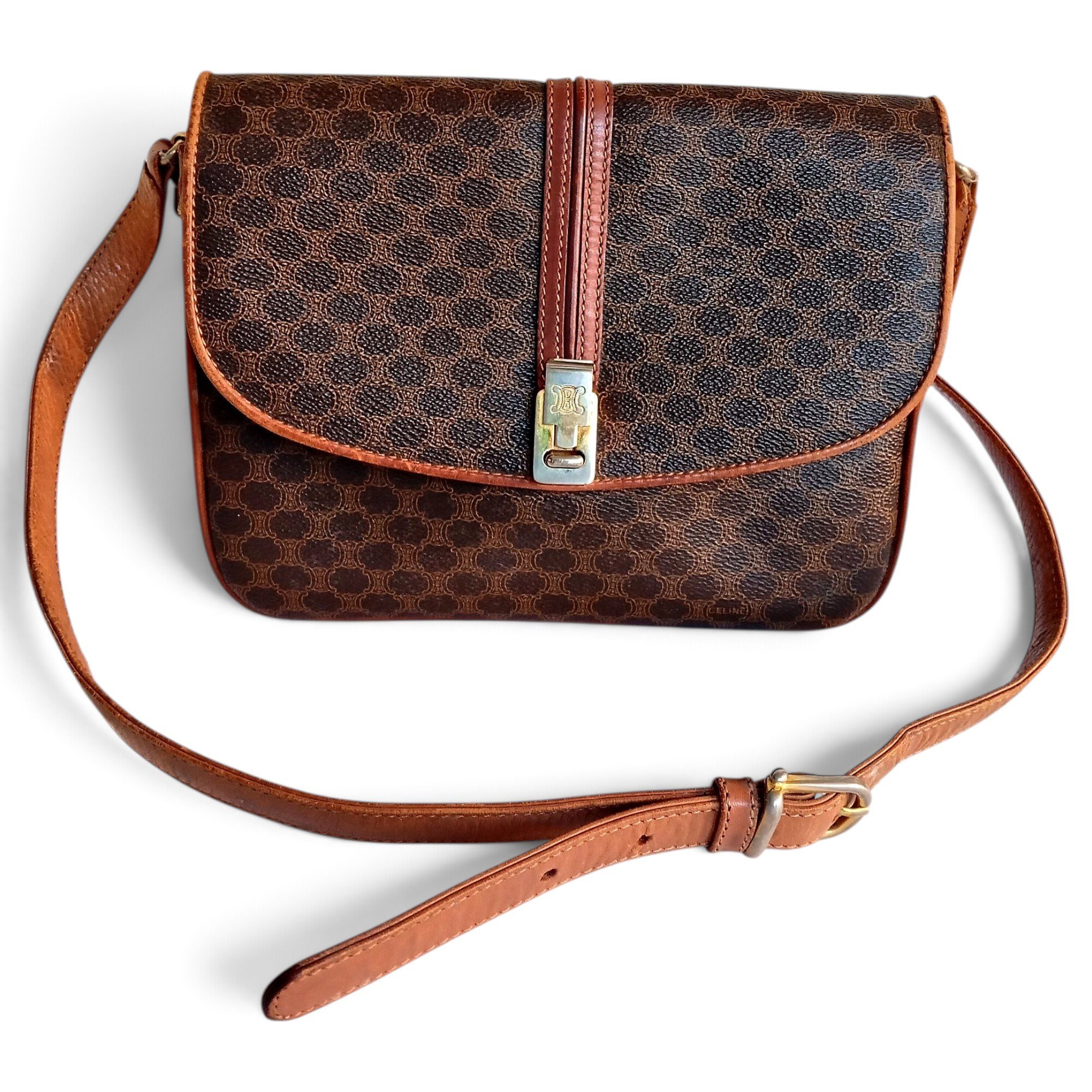 Triomphe leather crossbody bag