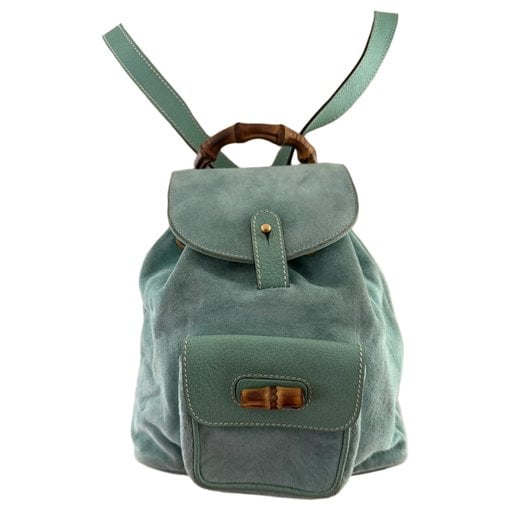 Bamboo Tassel Oval velvet backpack