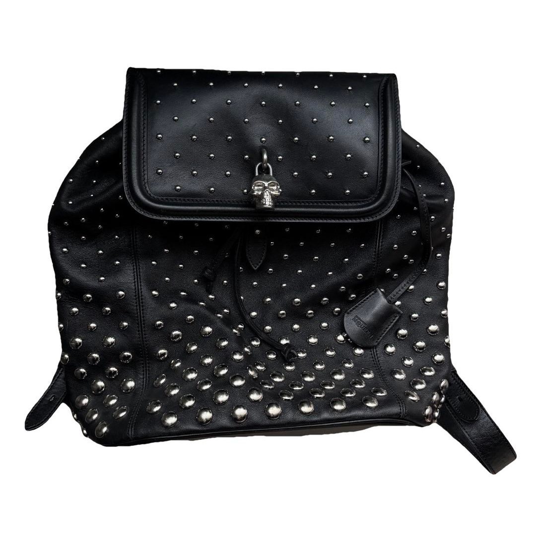 Leather backpack