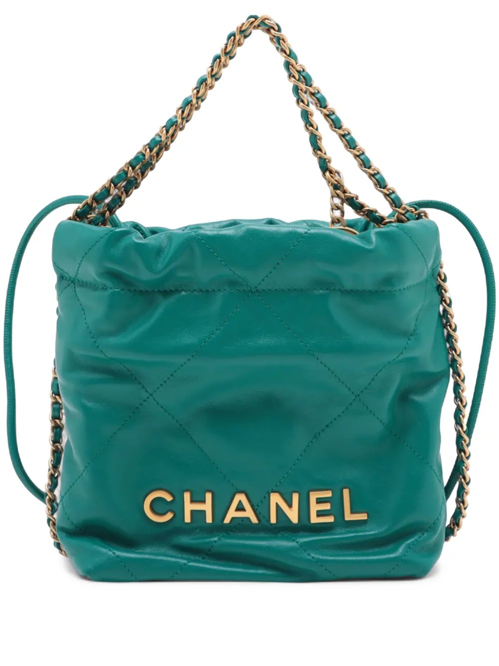 2021-2026 Mini Shiny Calfskin 22 Handbag satchel