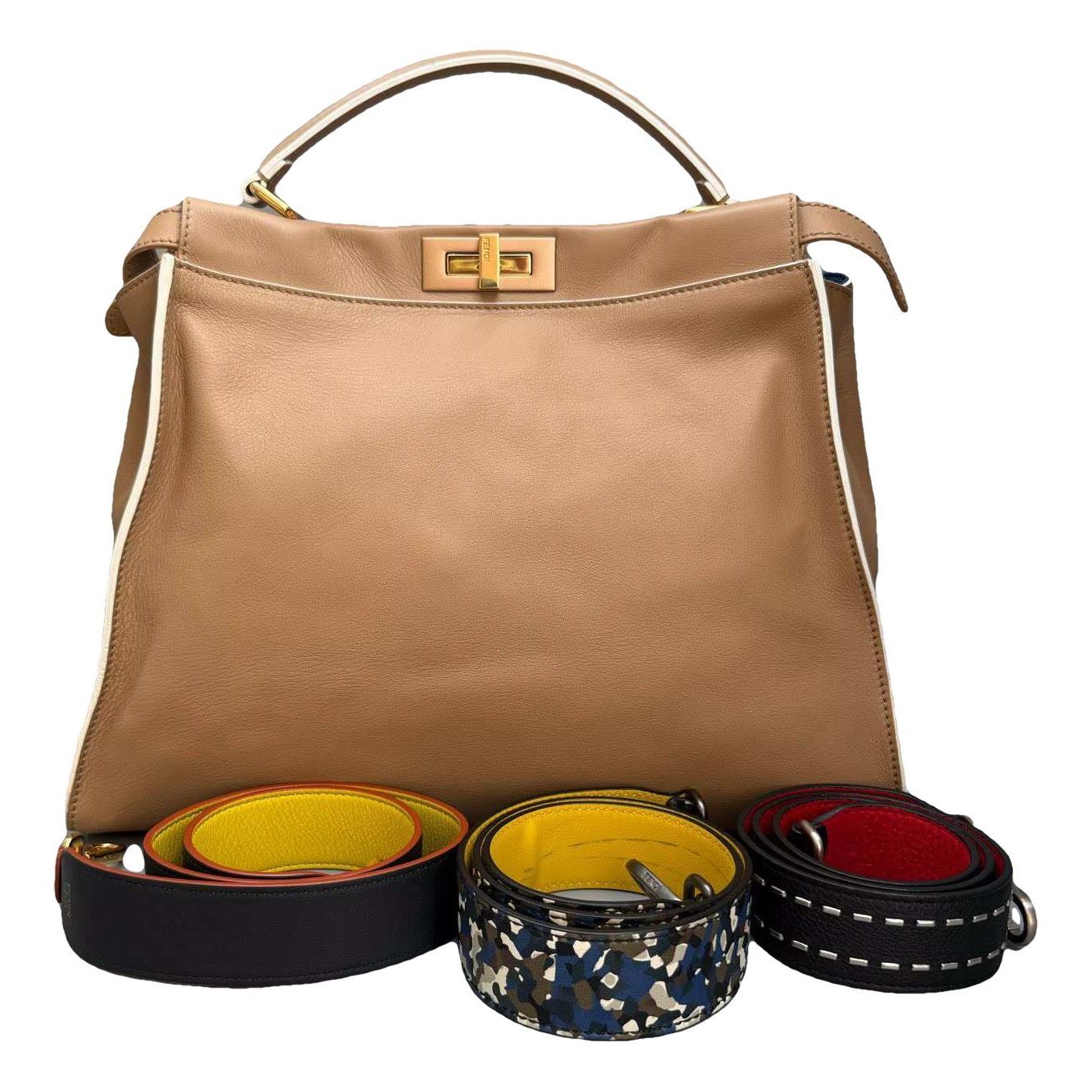 Peekaboo leather handbag