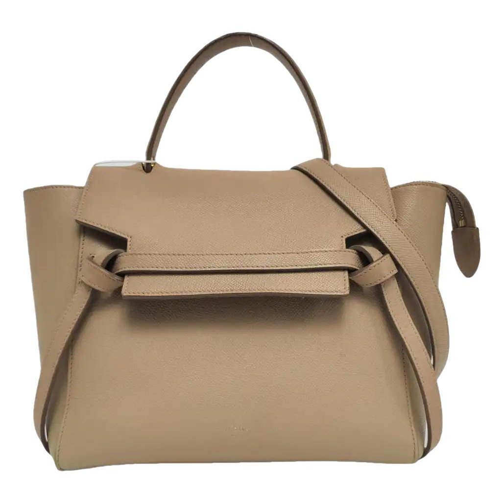 Belt leather handbag