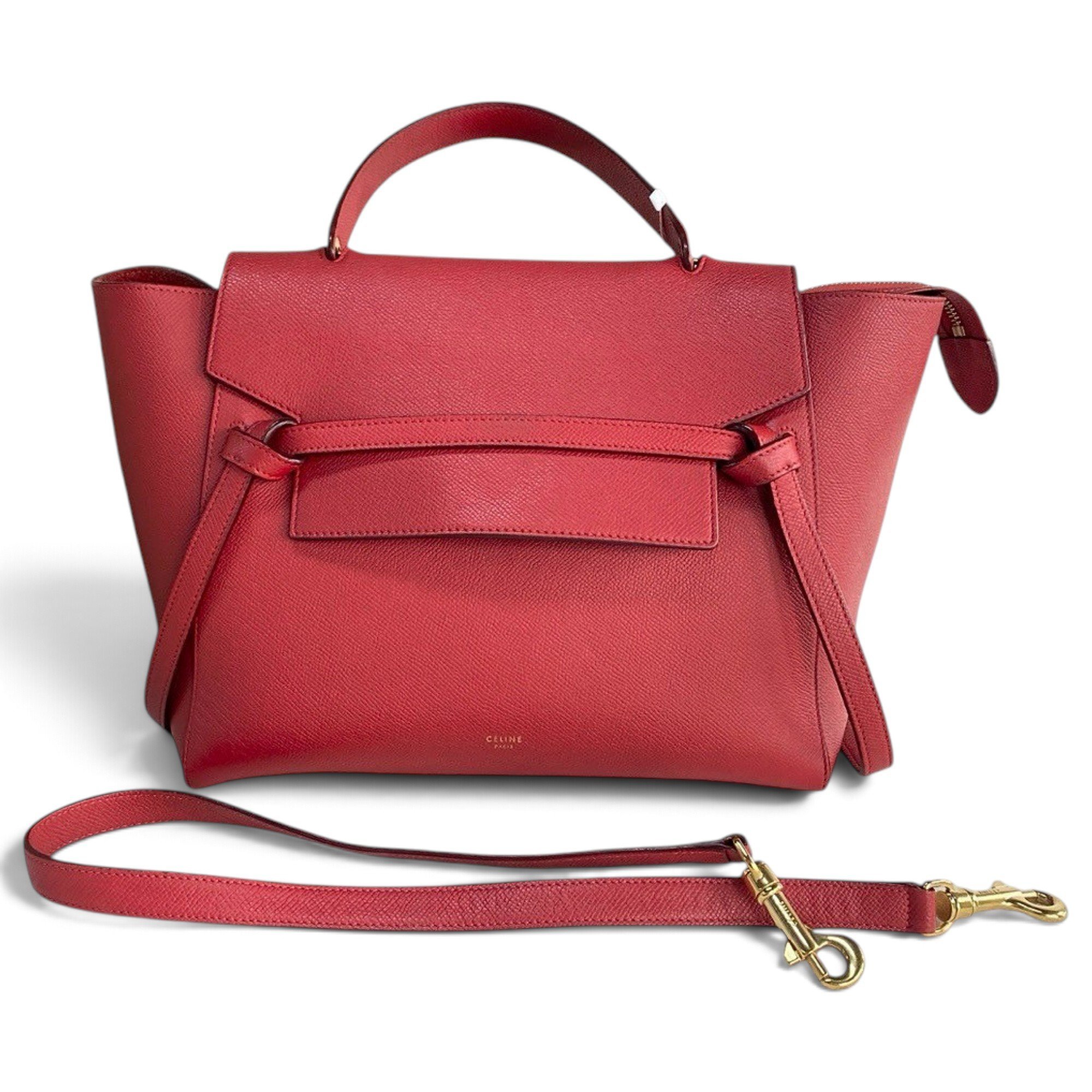 Belt leather handbag