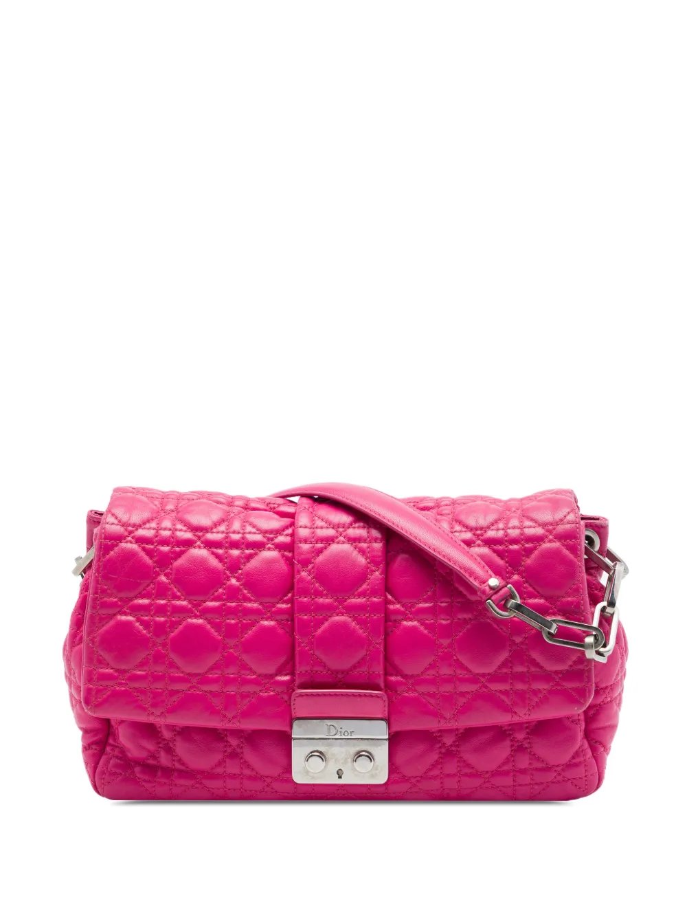 Dior 2011 Lambskin Cannage New Lock Flap shoulder bag