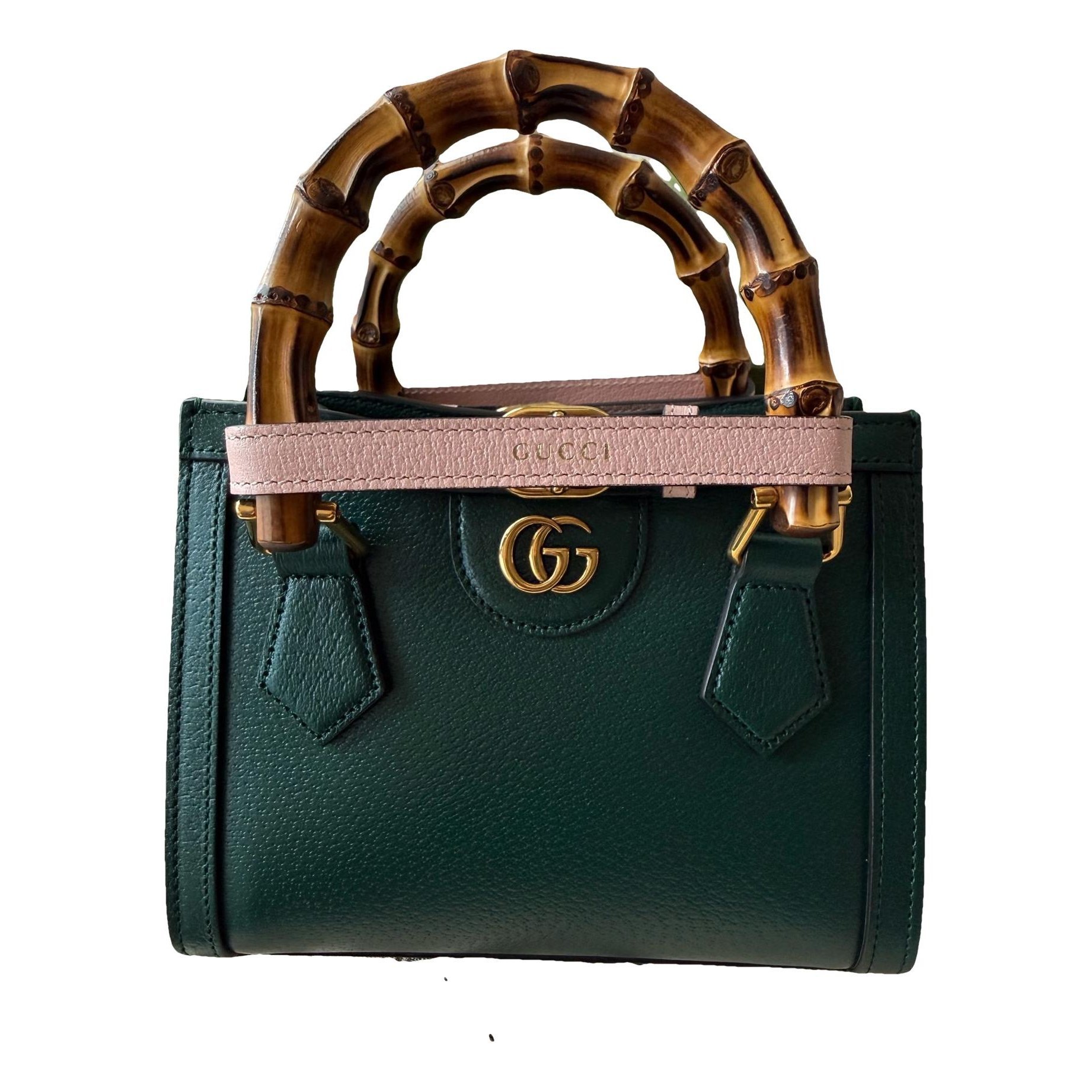 Diana Bamboo leather handbag
