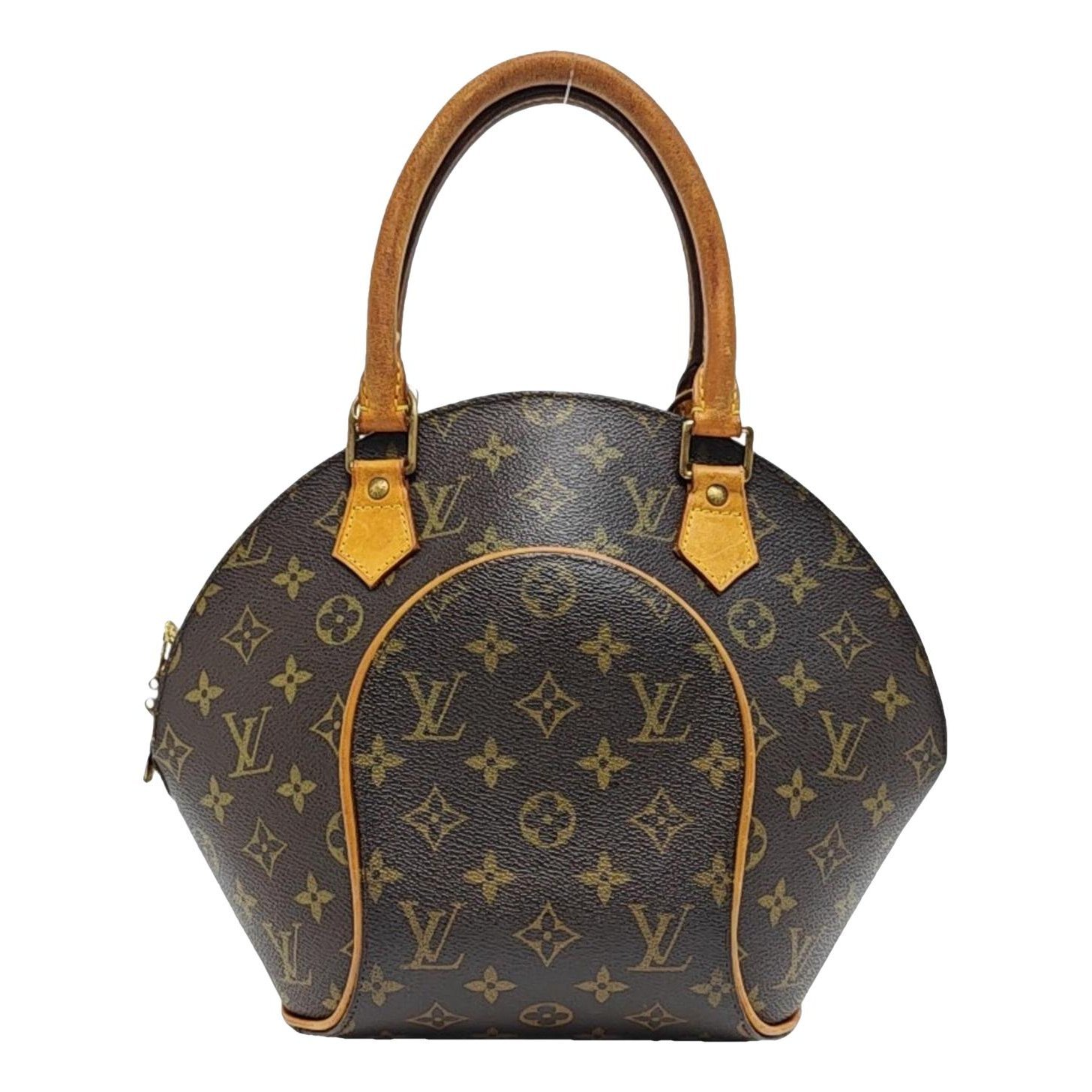 Ellipse leather handbag