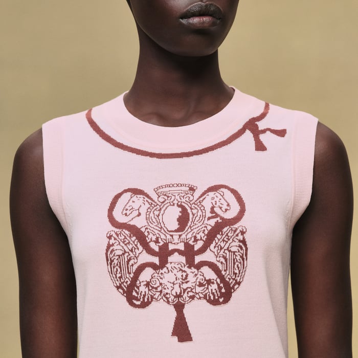 Rose Opaline Sleeveless Tunic Dress