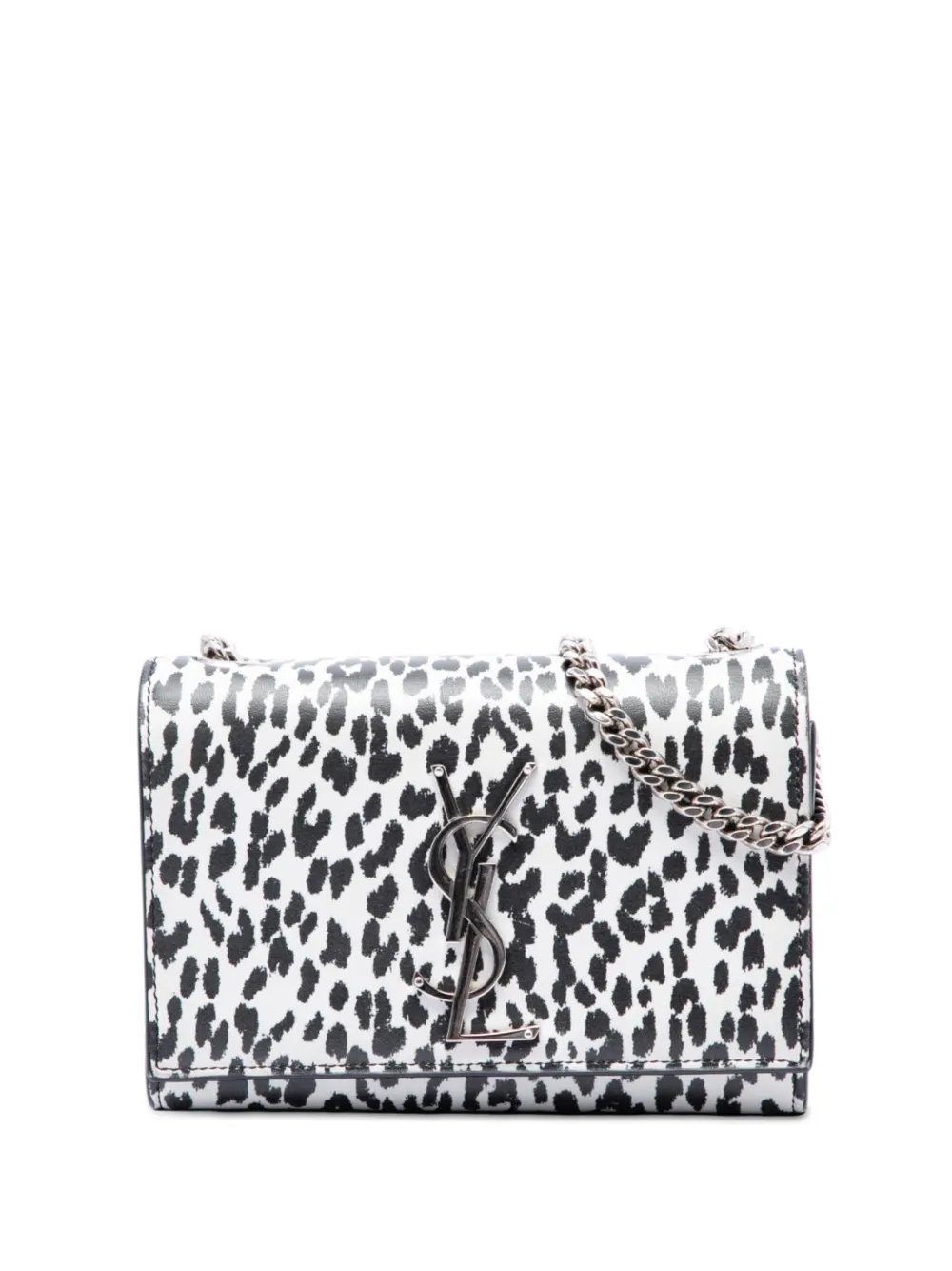 2014 Small Calfskin Leopard Print Monogram Kate crossbody bag