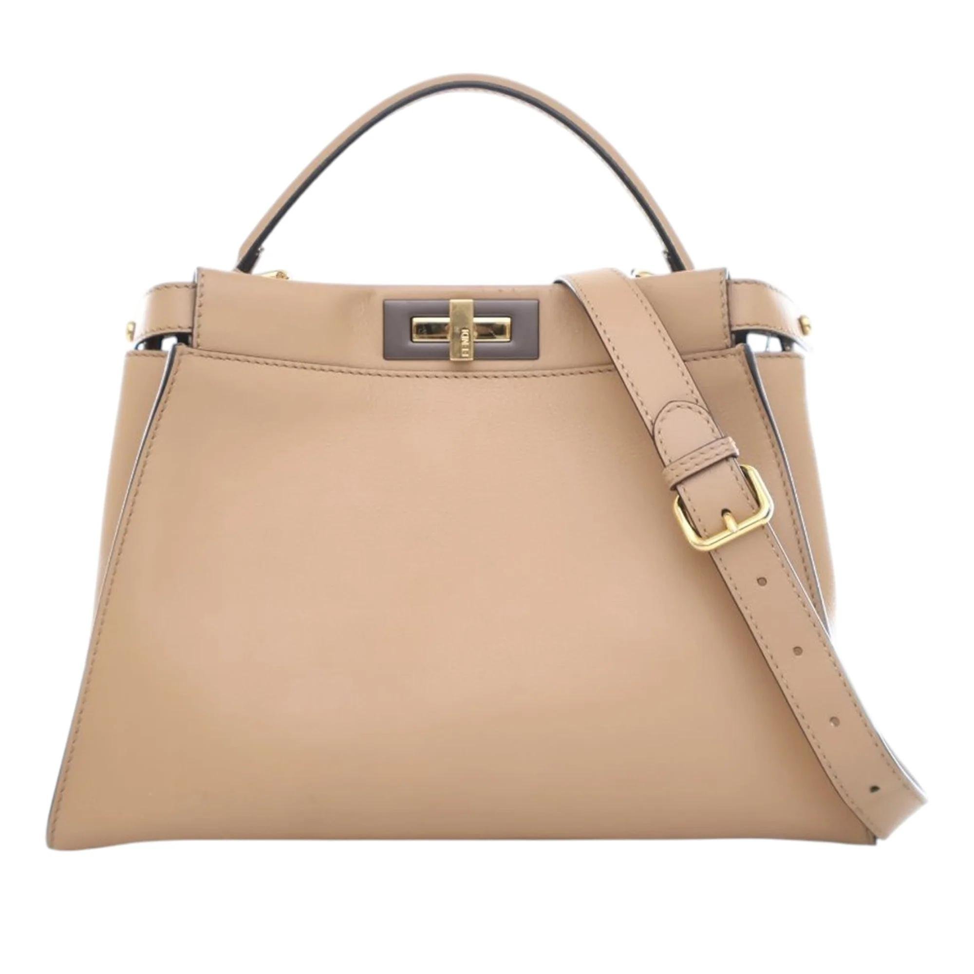 Peekaboo pony-style calfskin handbag