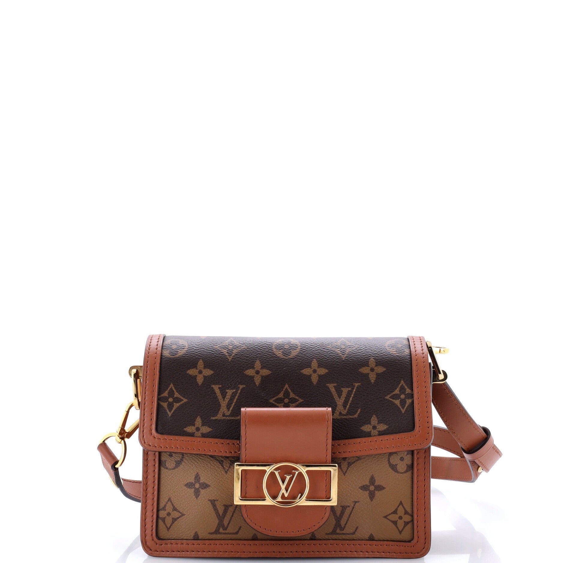 Dauphine Shoulder Bag Reverse Monogram Canvas Mini