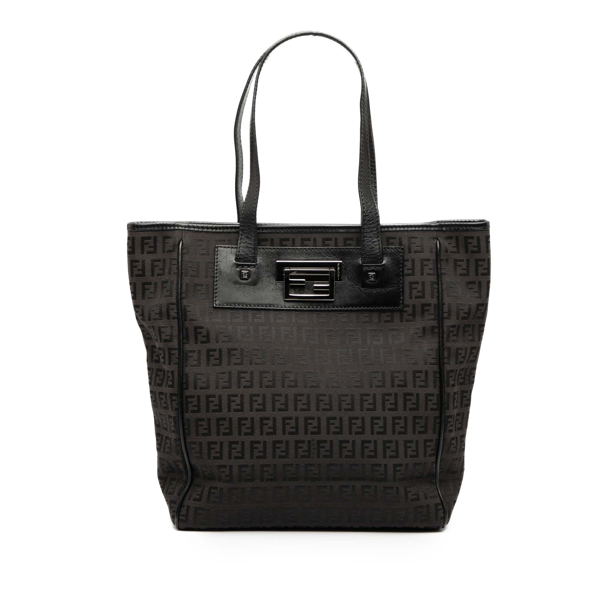 Flip leather tote