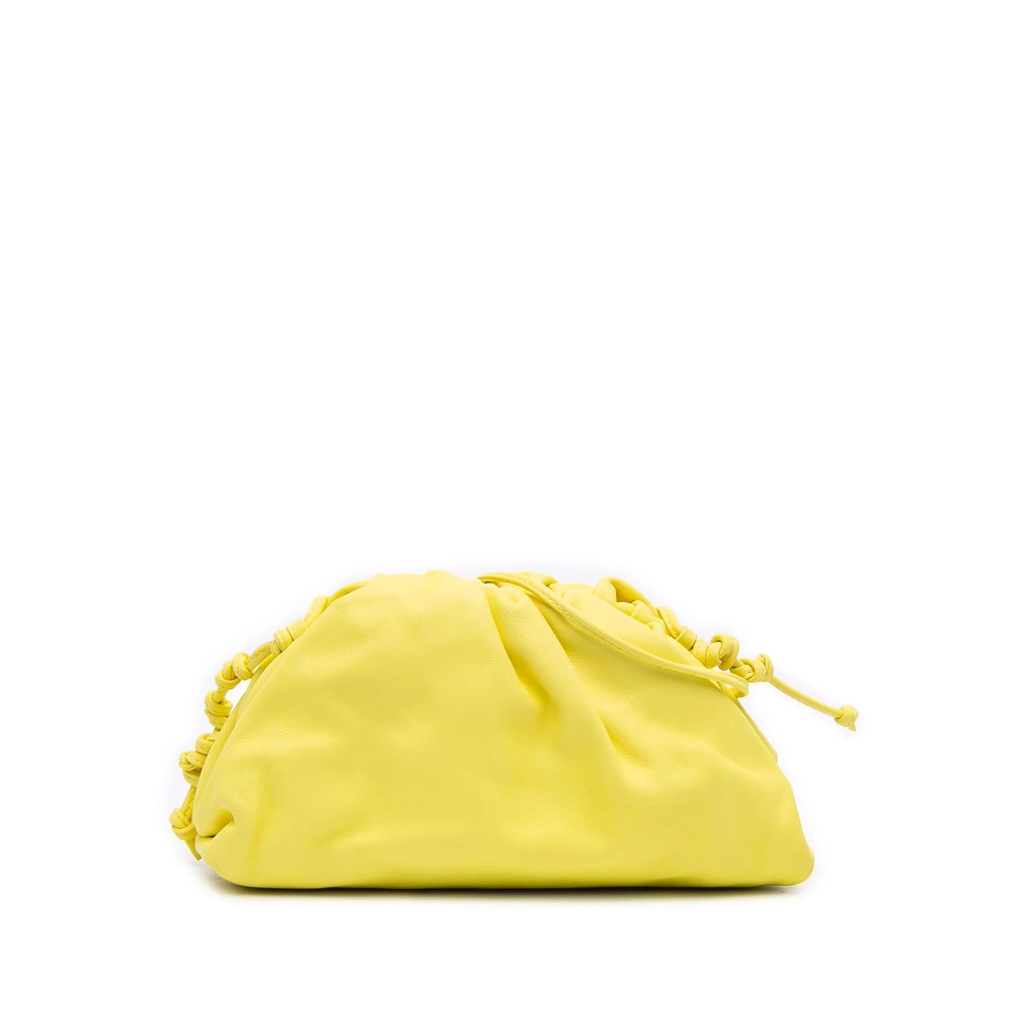Pouch leather handbag