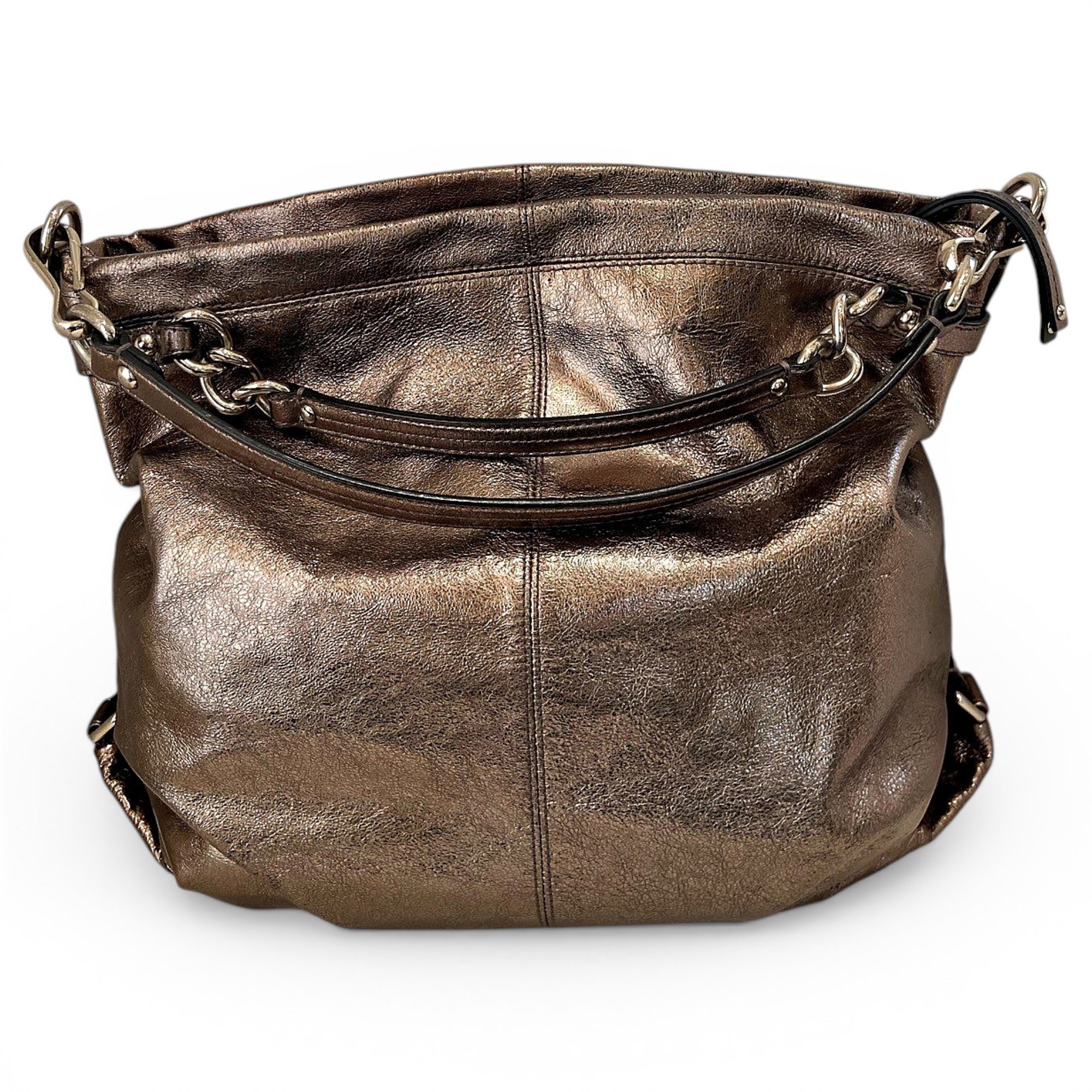 Abby duffle leather handbag