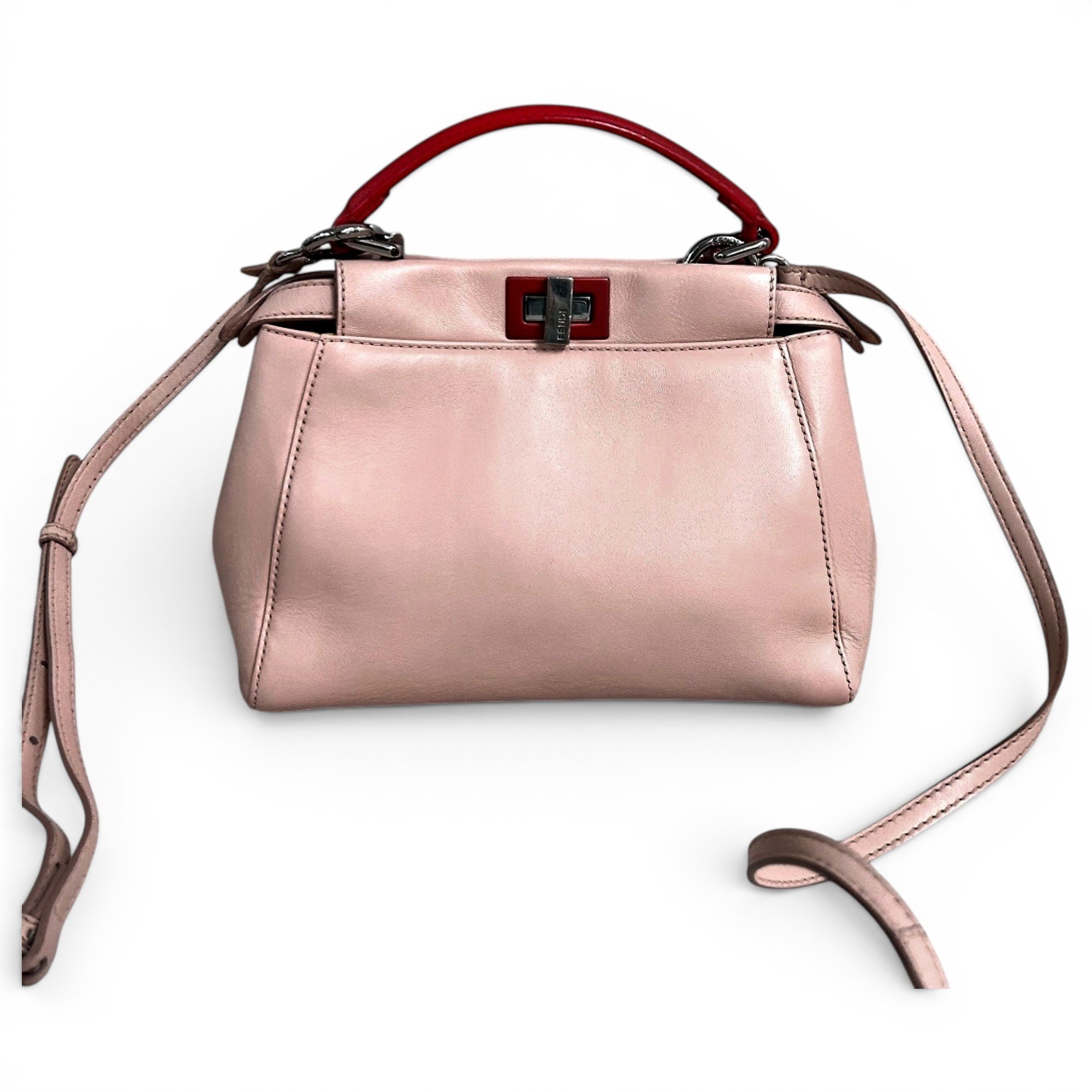 Peekaboo leather handbag