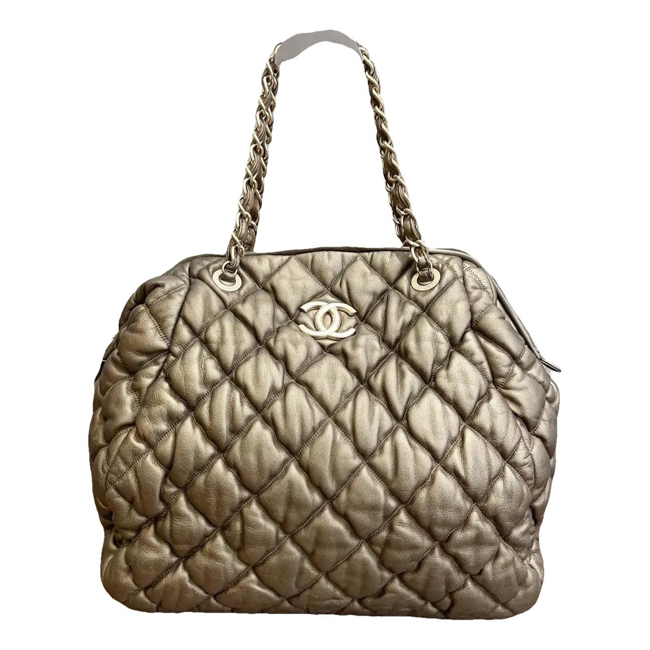 Trendy CC Bowler leather handbag