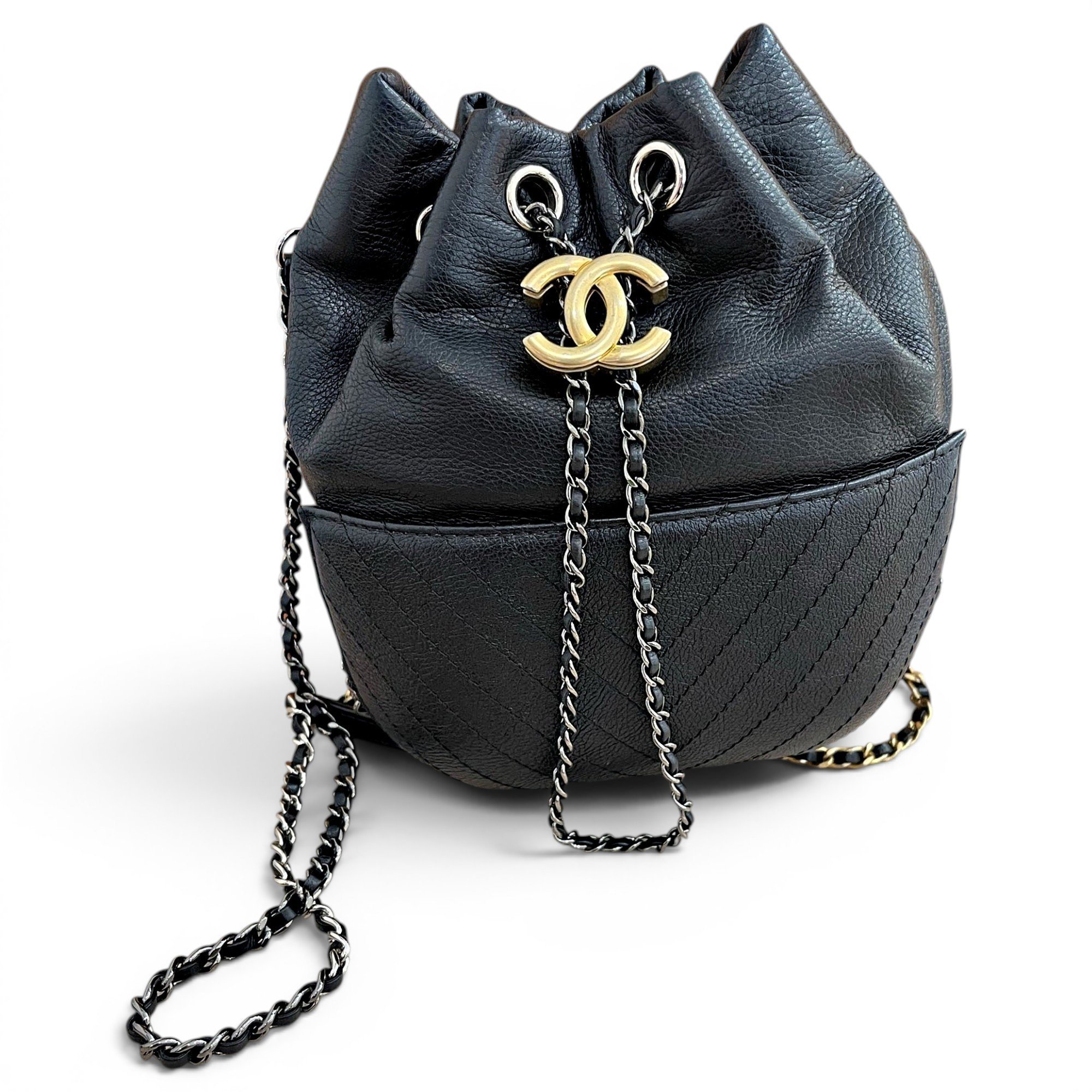 Gabrielle Bucket leather crossbody bag