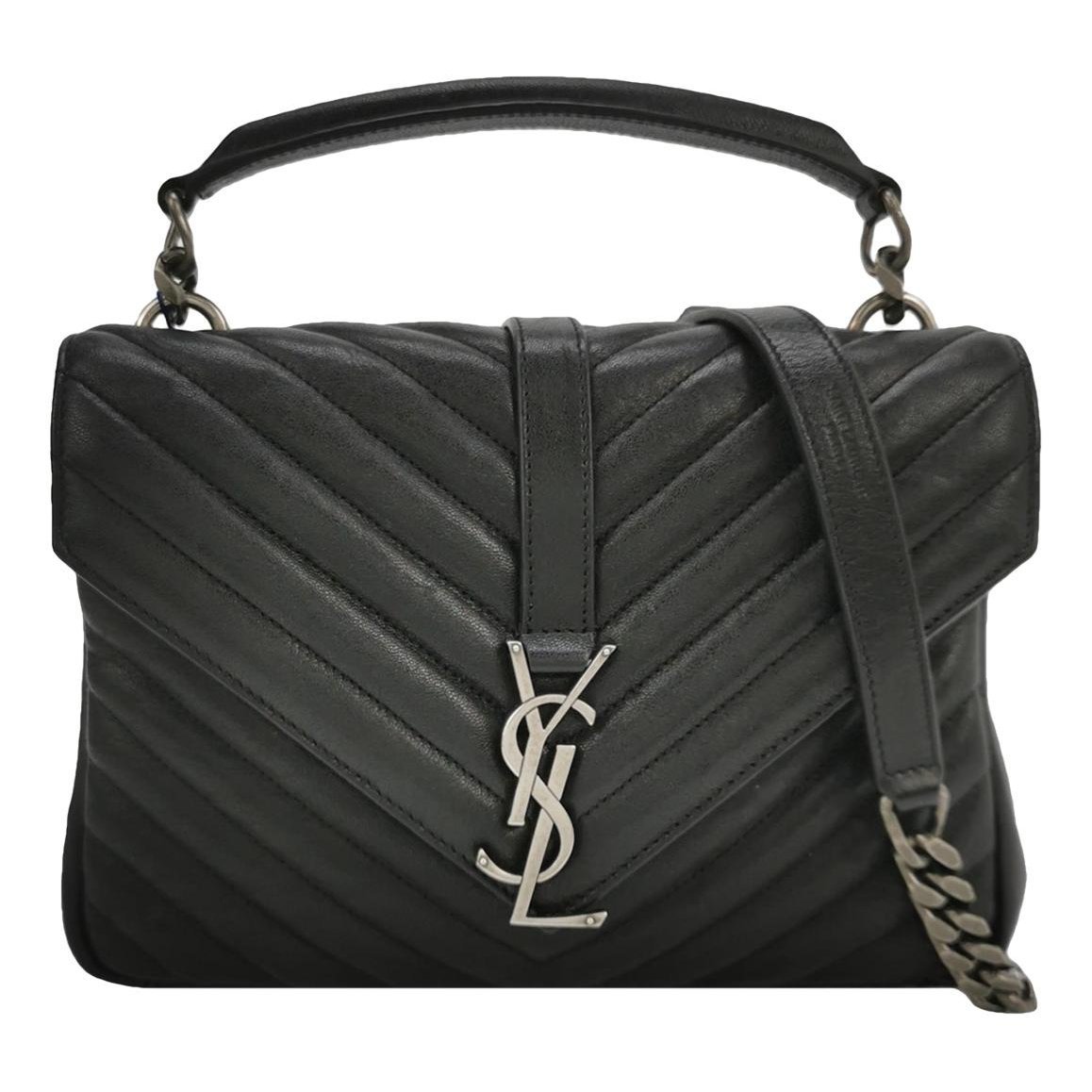 Collége monogramme leather handbag