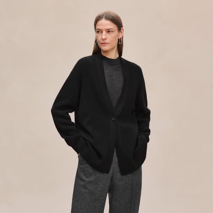 Noir Long Cardigan