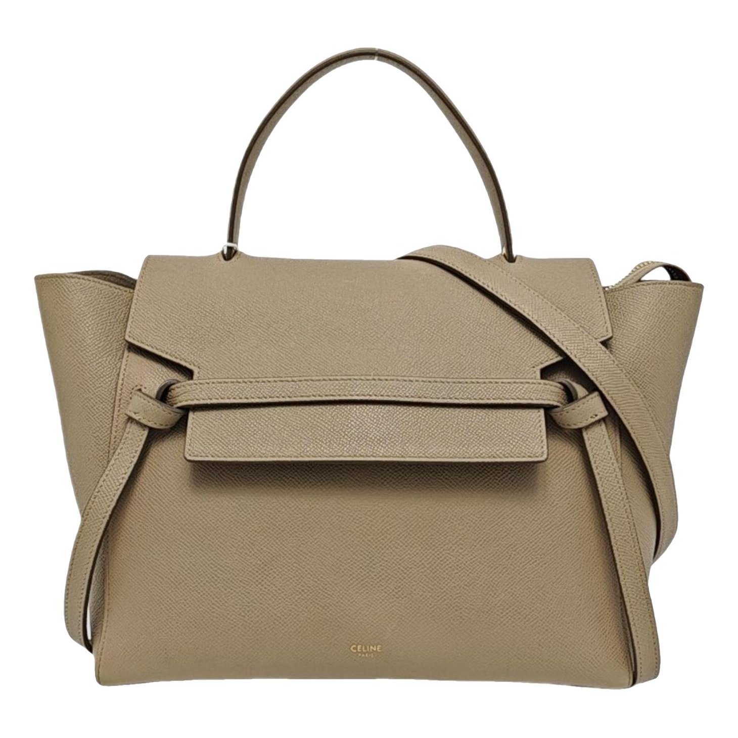 Belt leather handbag