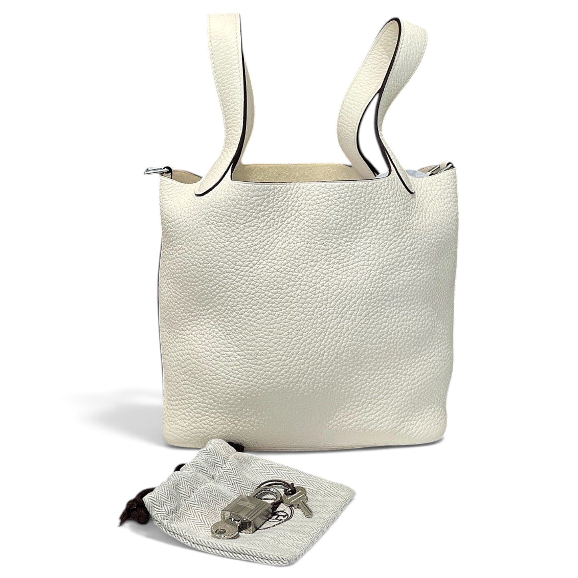 Picotin leather handbag