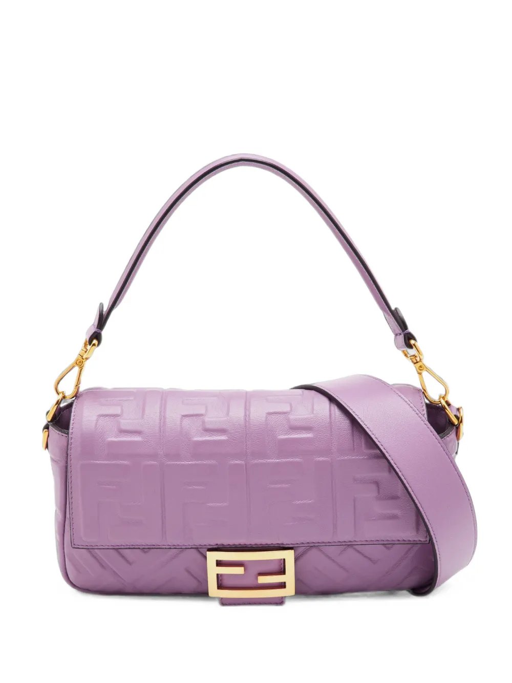 2022 Baguette FF-embossed  shoulder bag