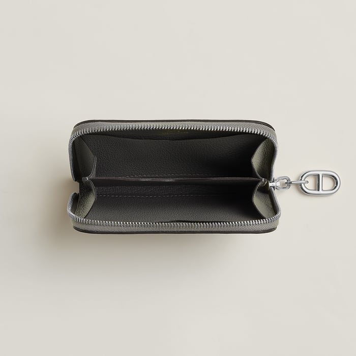 Gris Meyer Zipengo Chaine d'Ancre Compact Card Holder