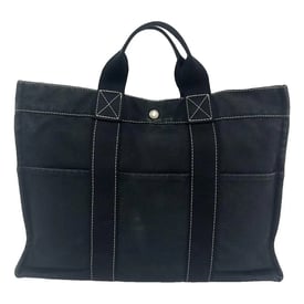 Hermes Toto Handbag Black Cloth