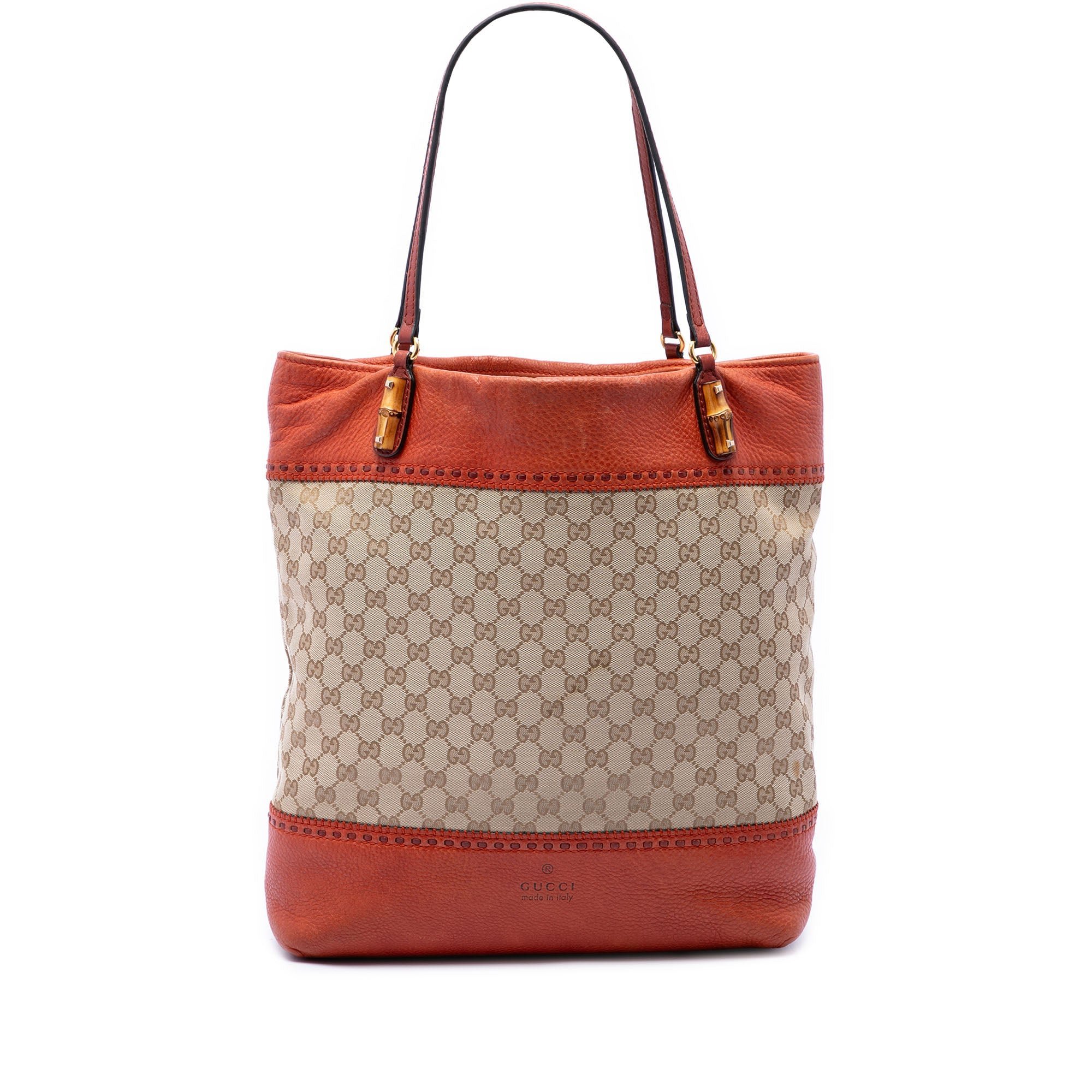 Bamboo leather tote