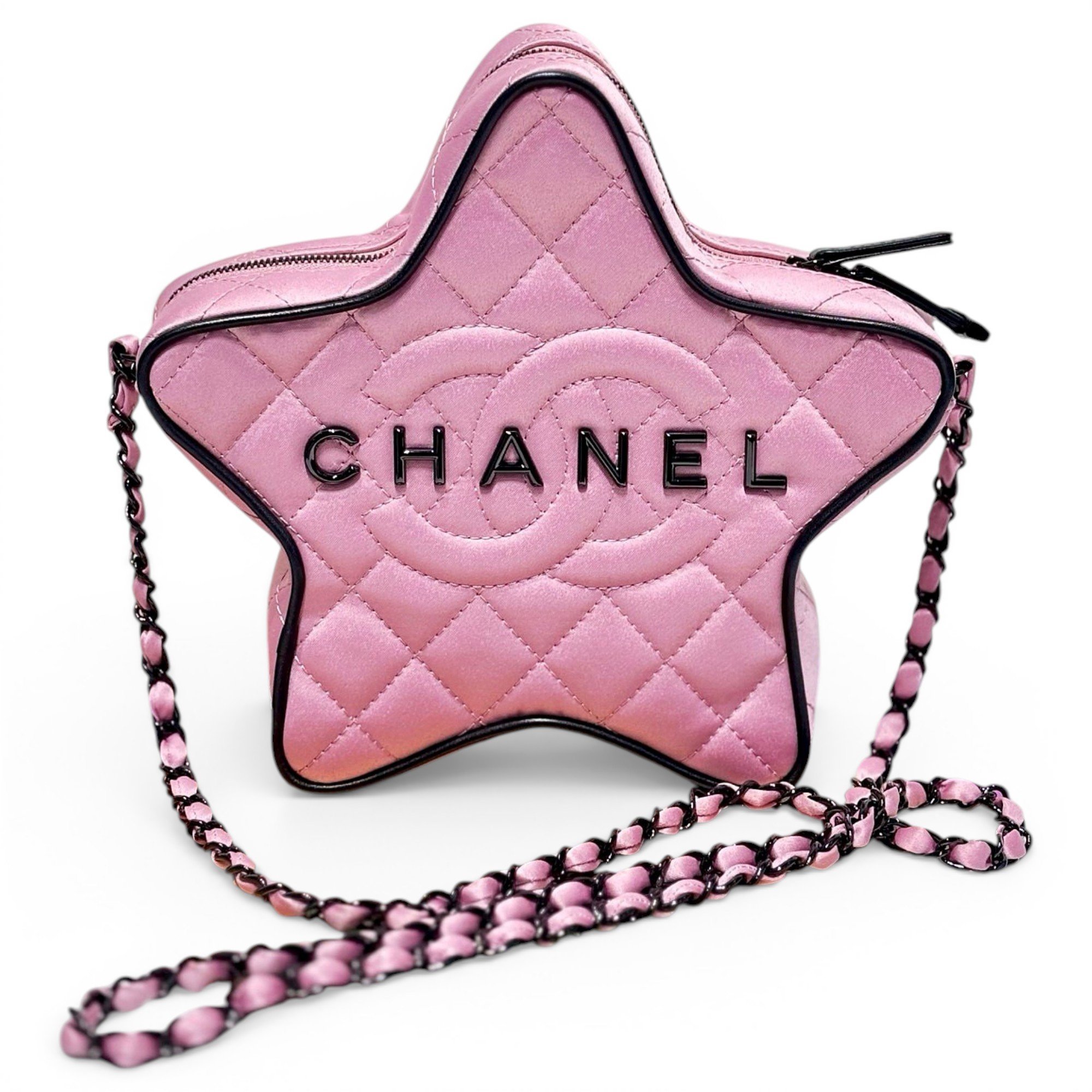 Vanity silk handbag