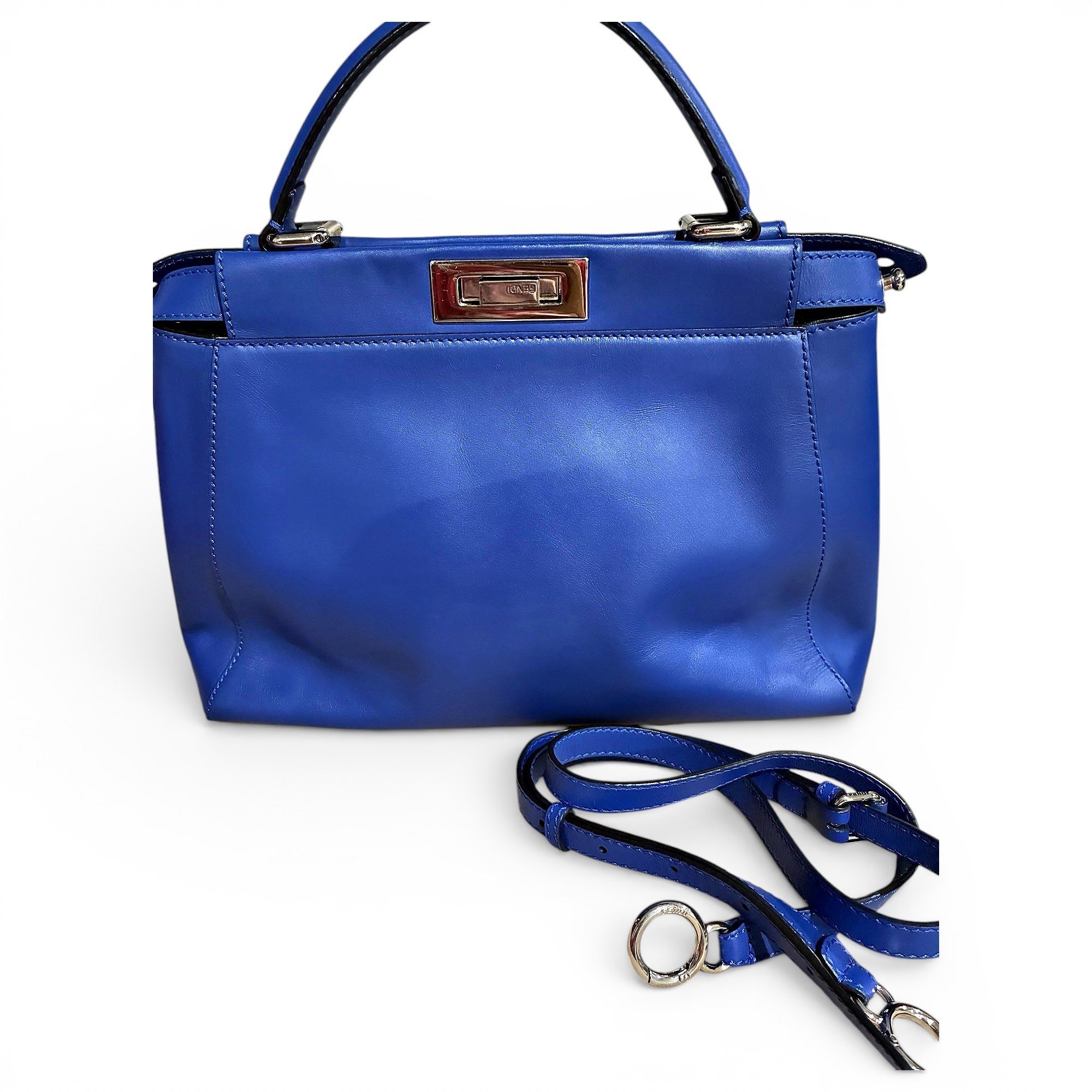 Peekaboo leather handbag