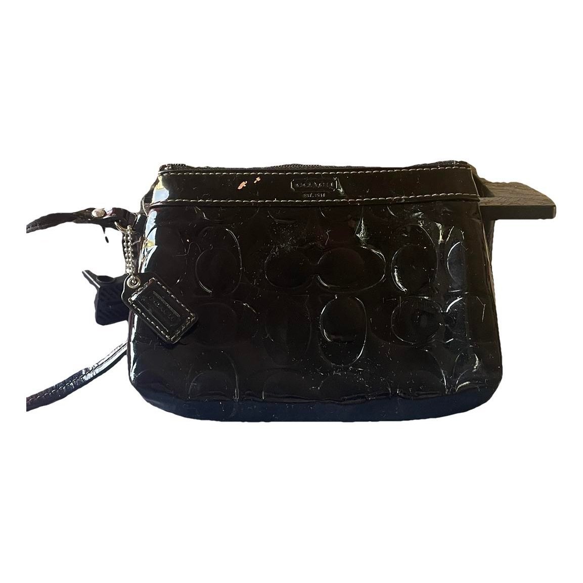 Patent leather handbag