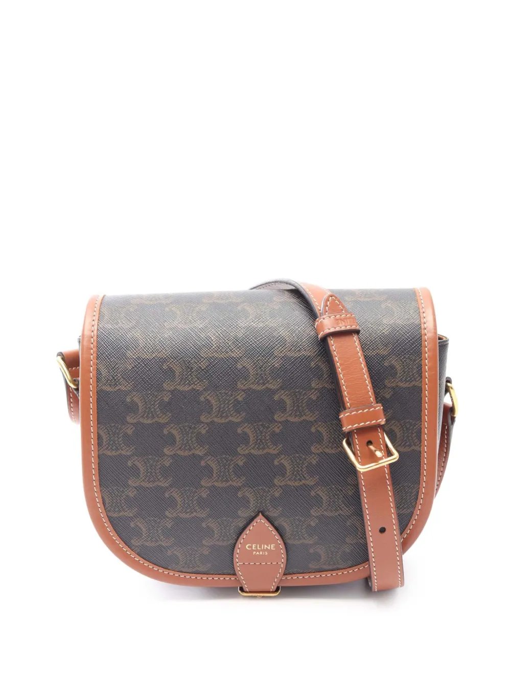 2018-2022 Medium Triomphe Coated Canvas Folco crossbody bag