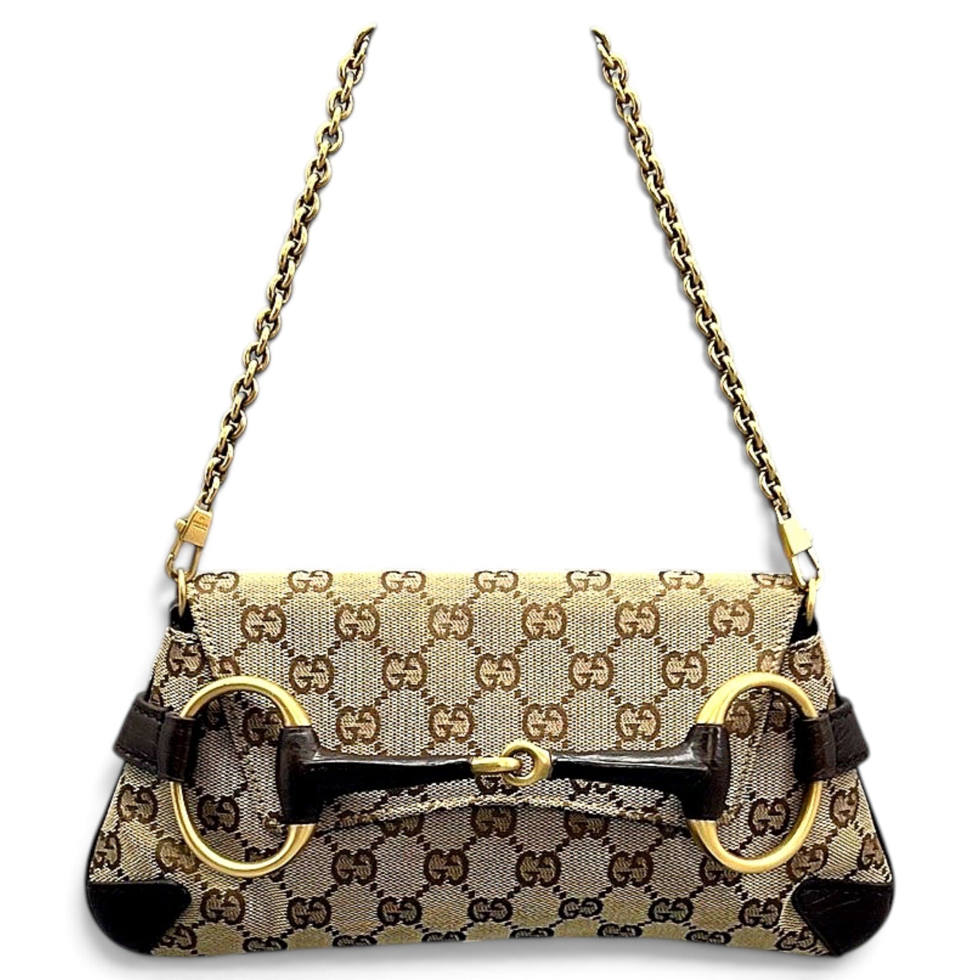 Horsebit Chain cloth handbag