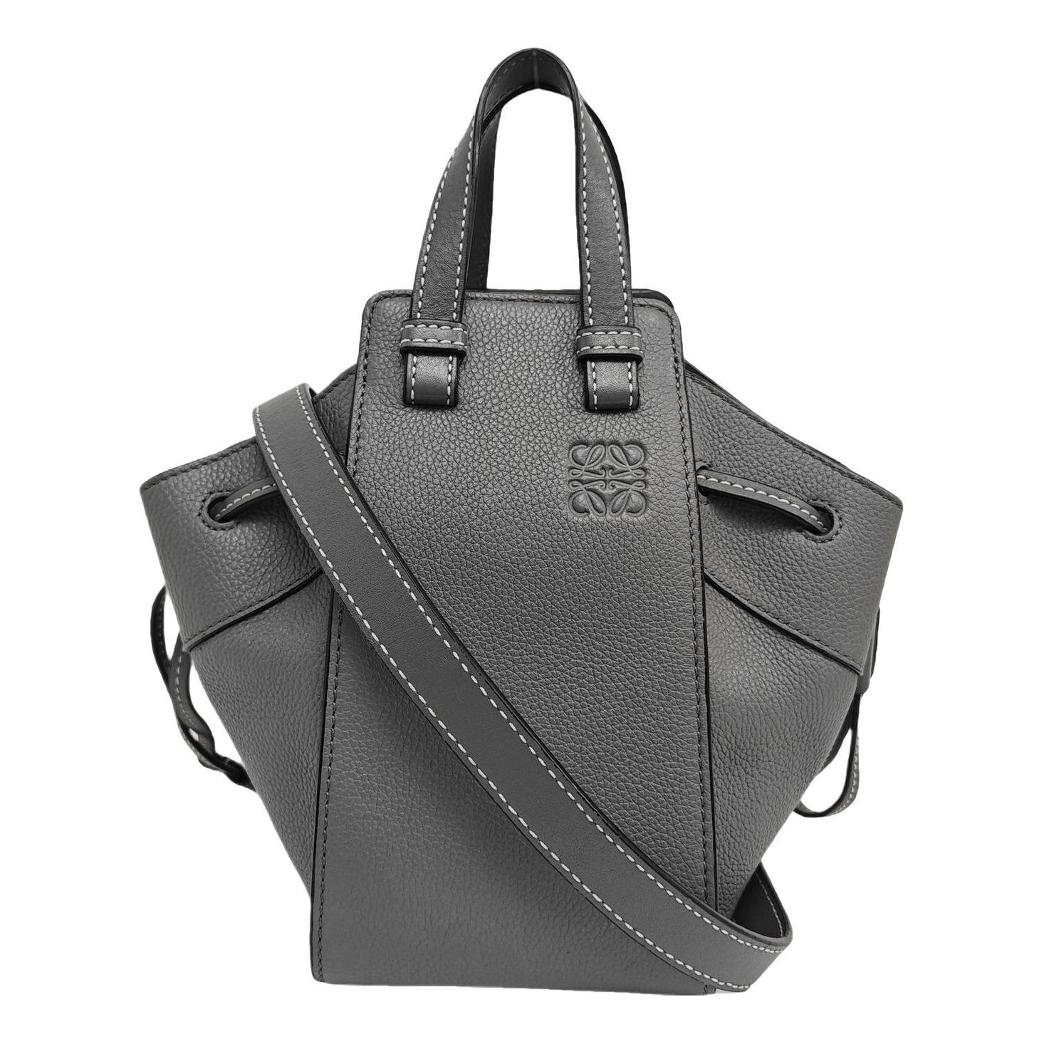 Hammock leather handbag