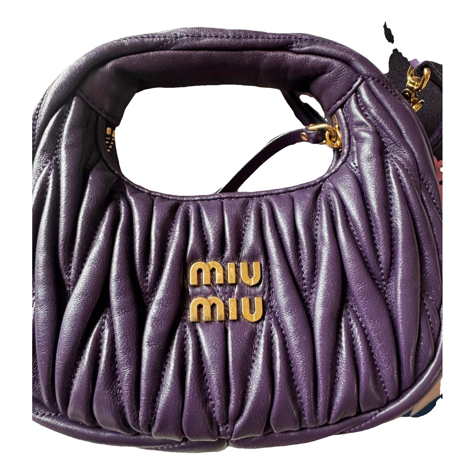 Matelassé leather crossbody bag